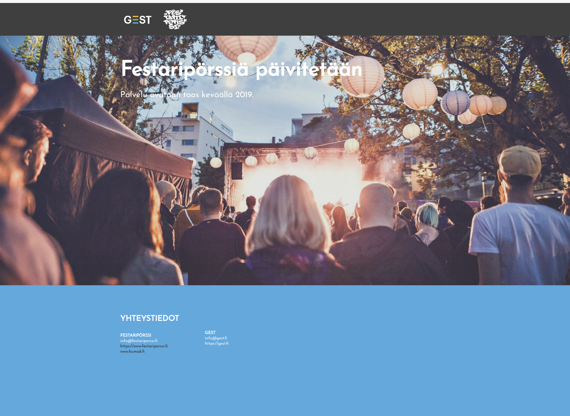 Näyttökuva festariporssi.fi