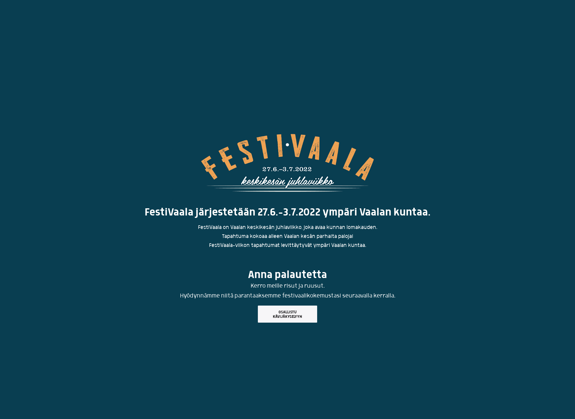Screenshot for festivaala.fi