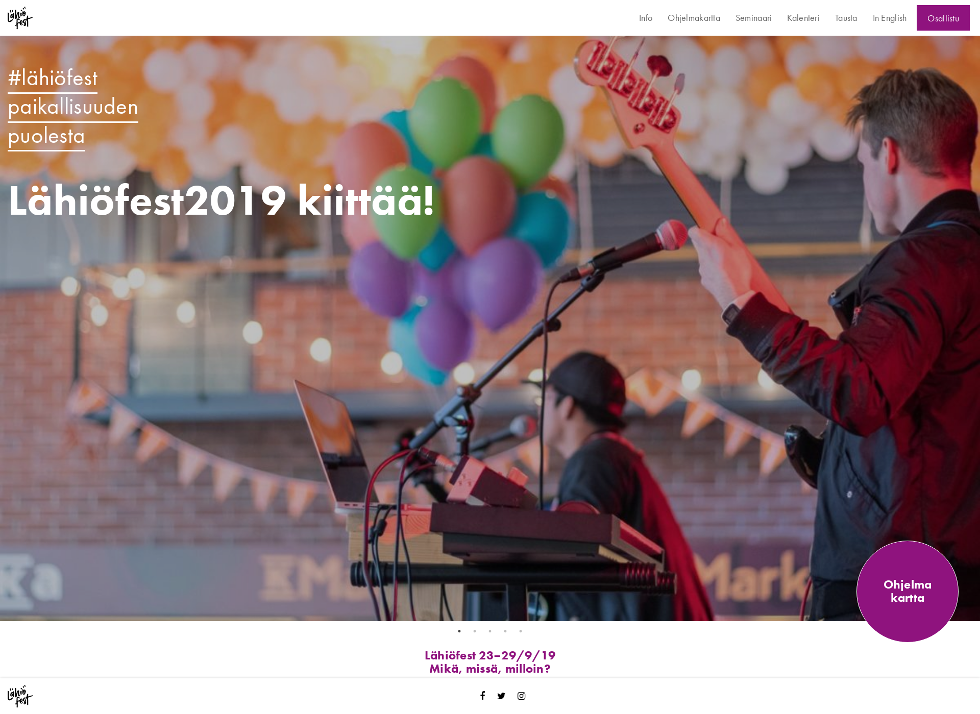 Skärmdump för festivalforsuburbia.fi