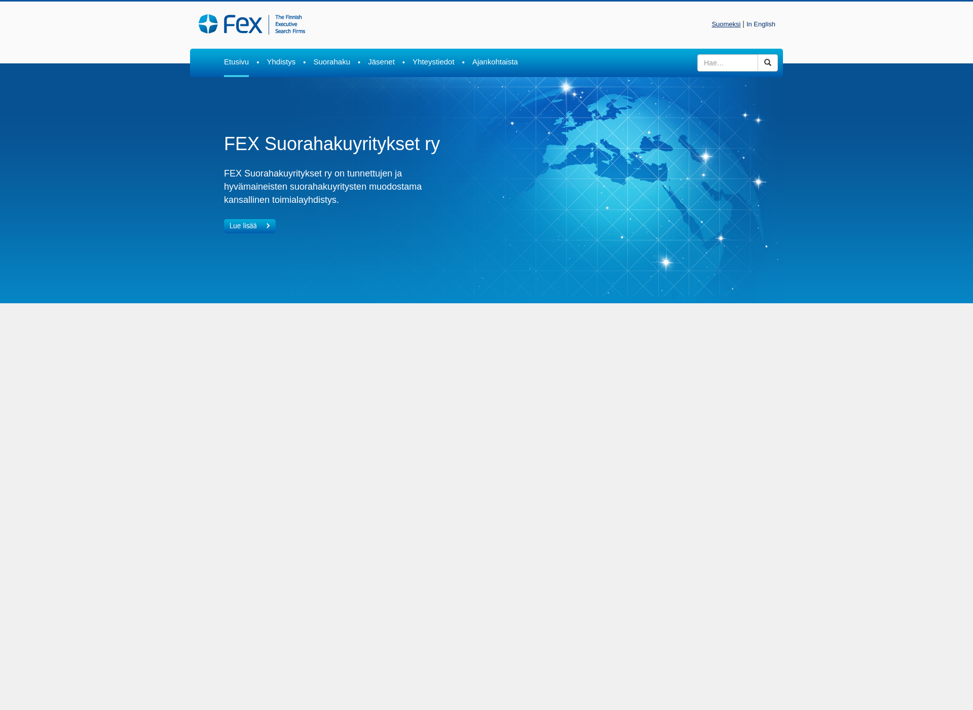 Skärmdump för fex.fi