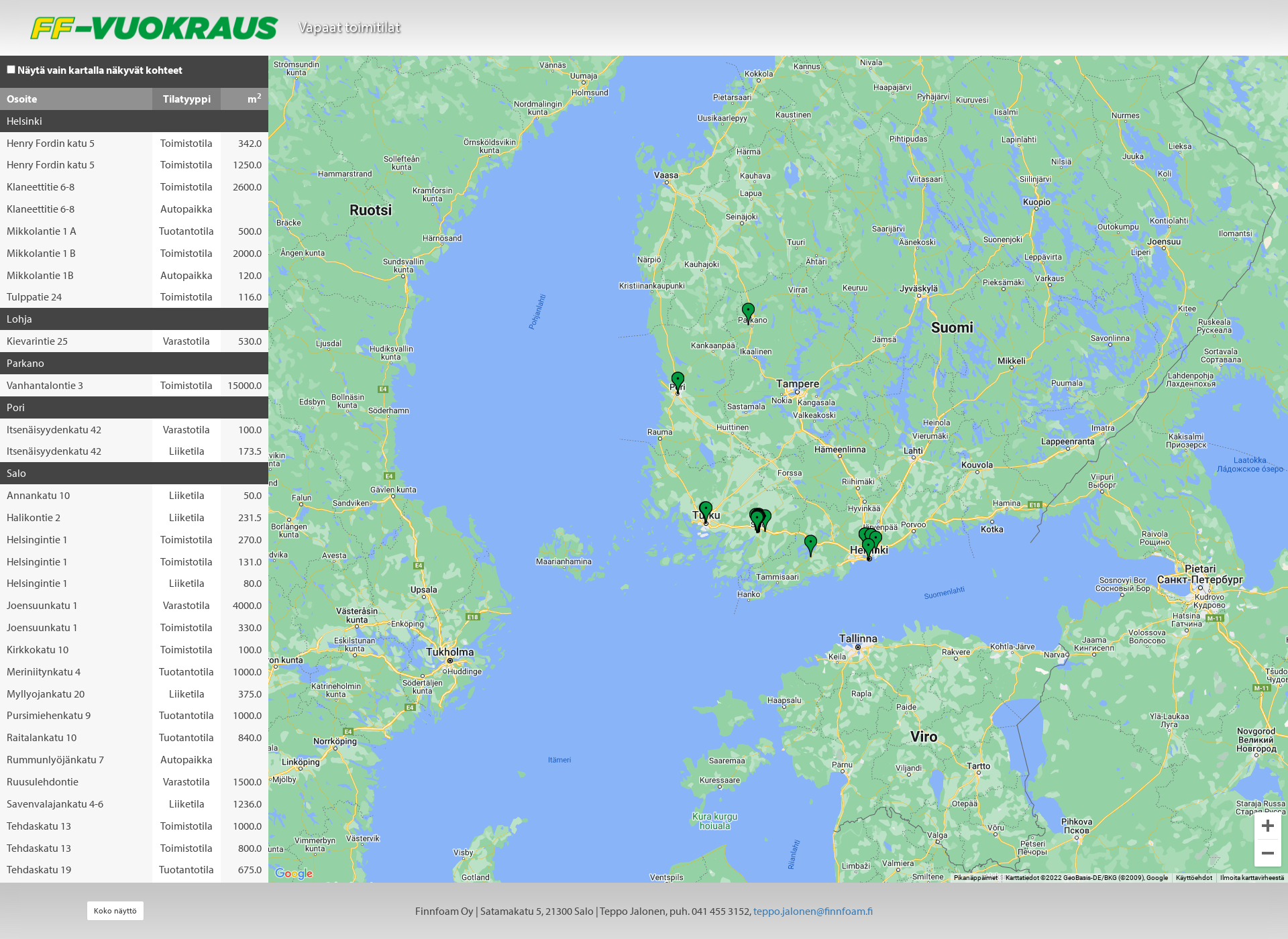 Screenshot for ff-vuokraus.fi