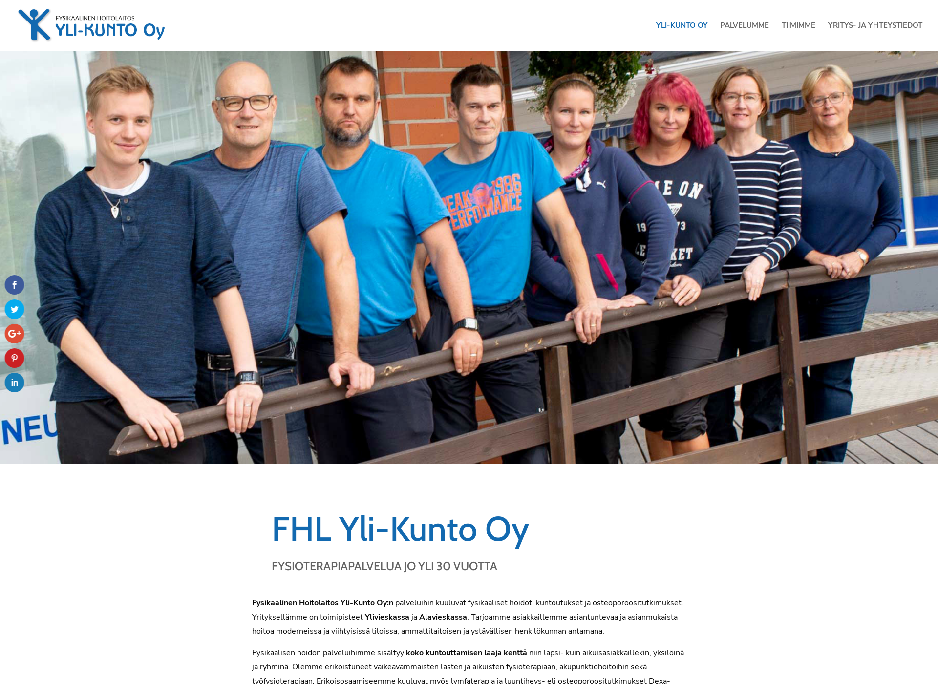 Skärmdump för fhlylikunto.fi