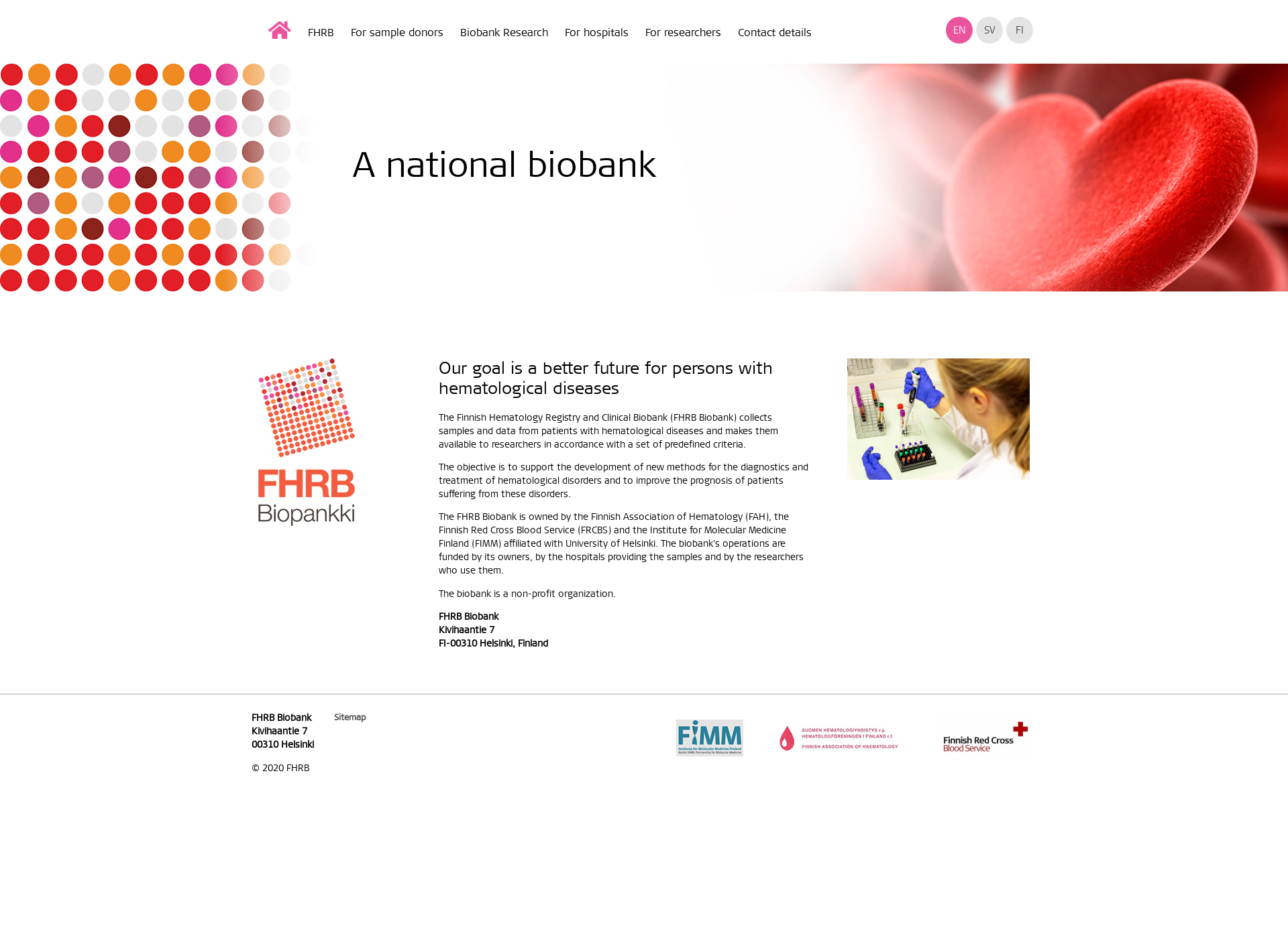 Skärmdump för fhrb.fi