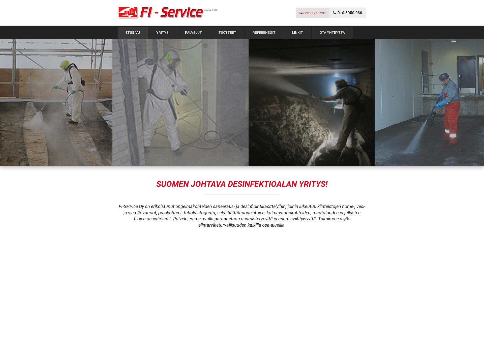 Skärmdump för fi-service.fi