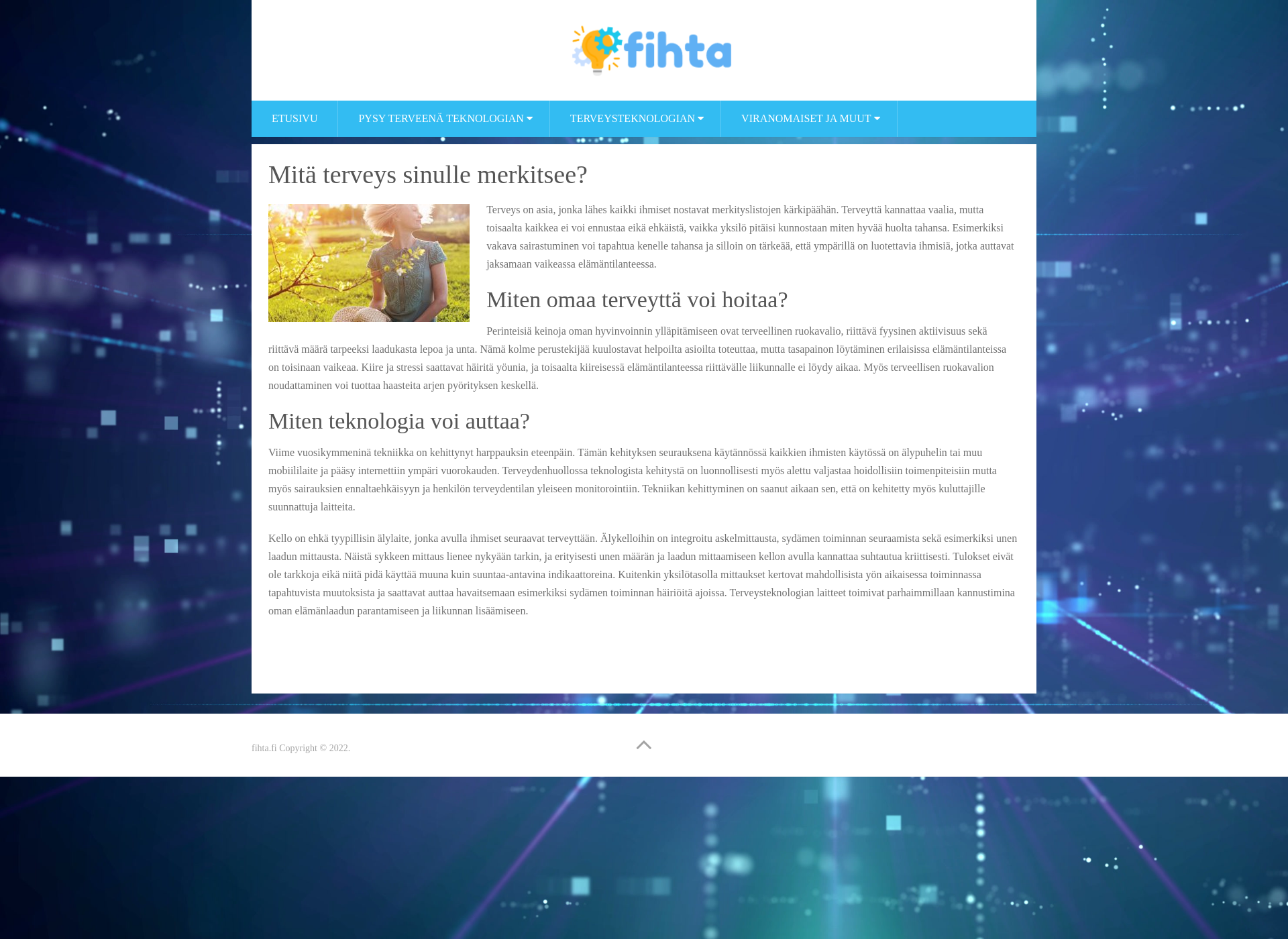 Screenshot for fihta.fi