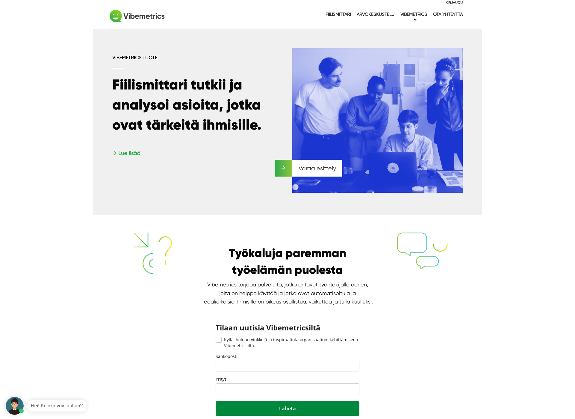 Näyttökuva fiilismittari.fi