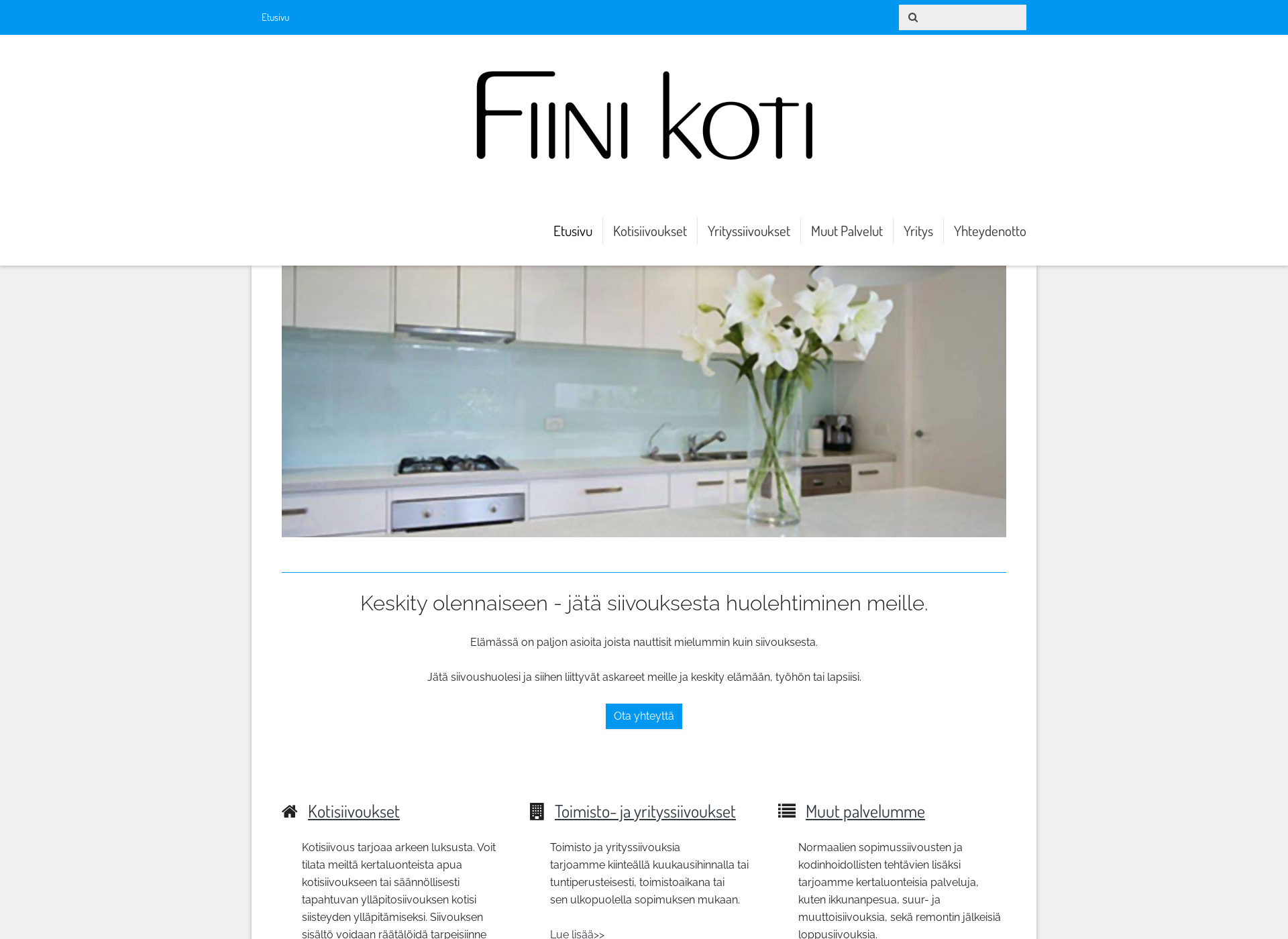Skärmdump för fiinikoti.fi