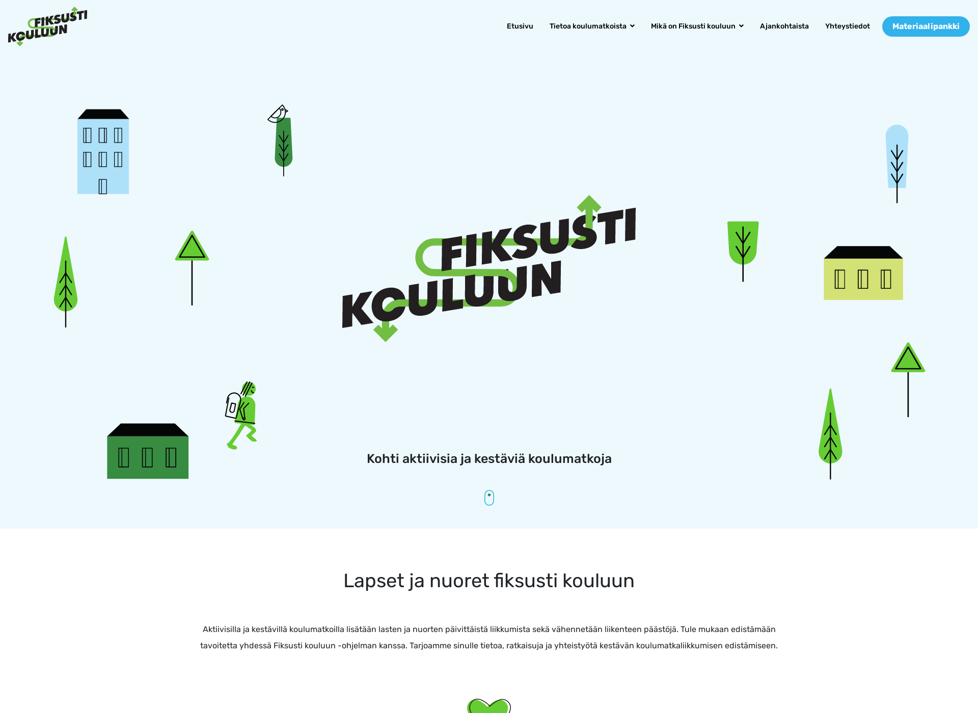 Screenshot for fiksustikouluun.fi