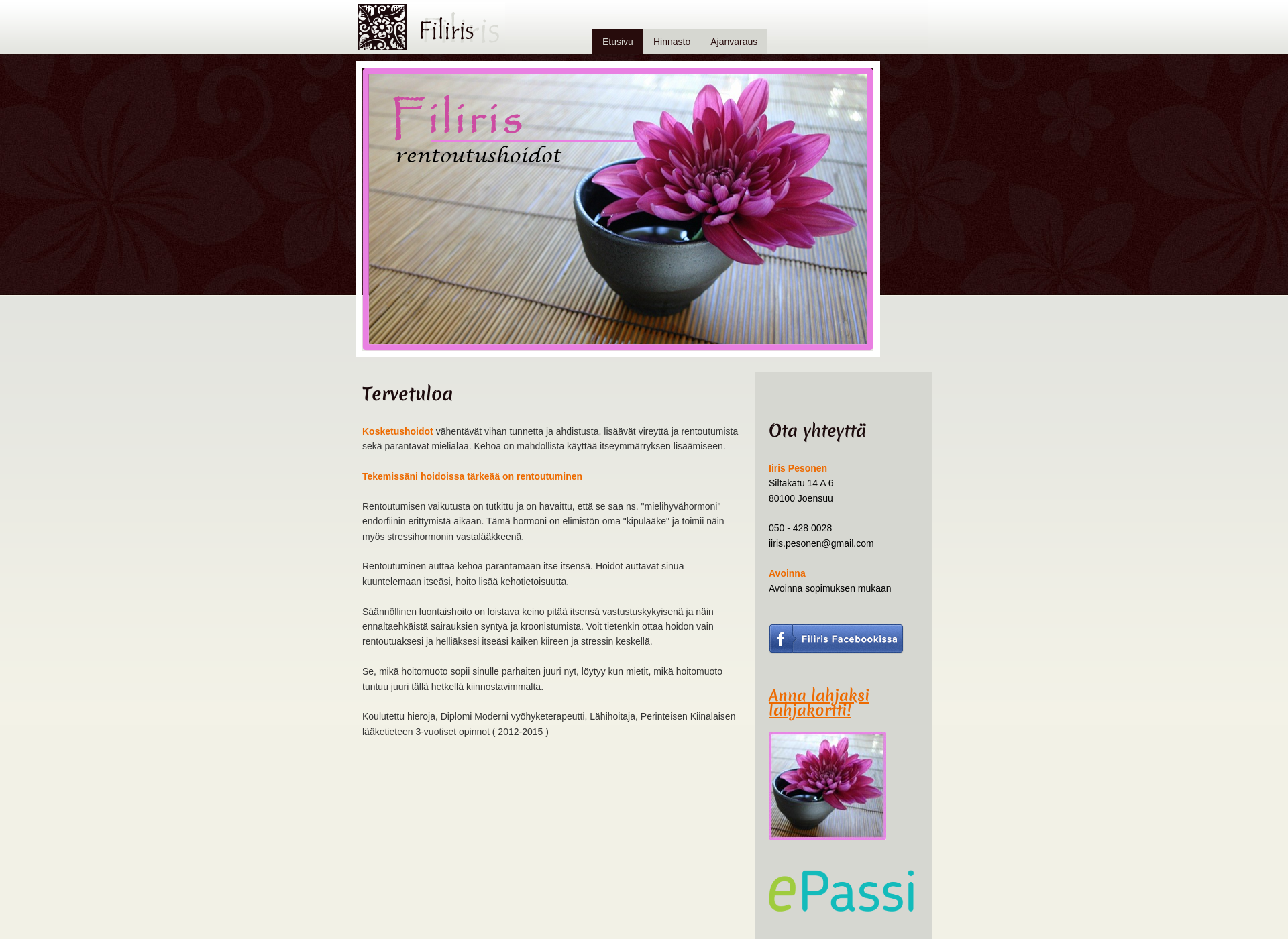 Screenshot for filiris.fi