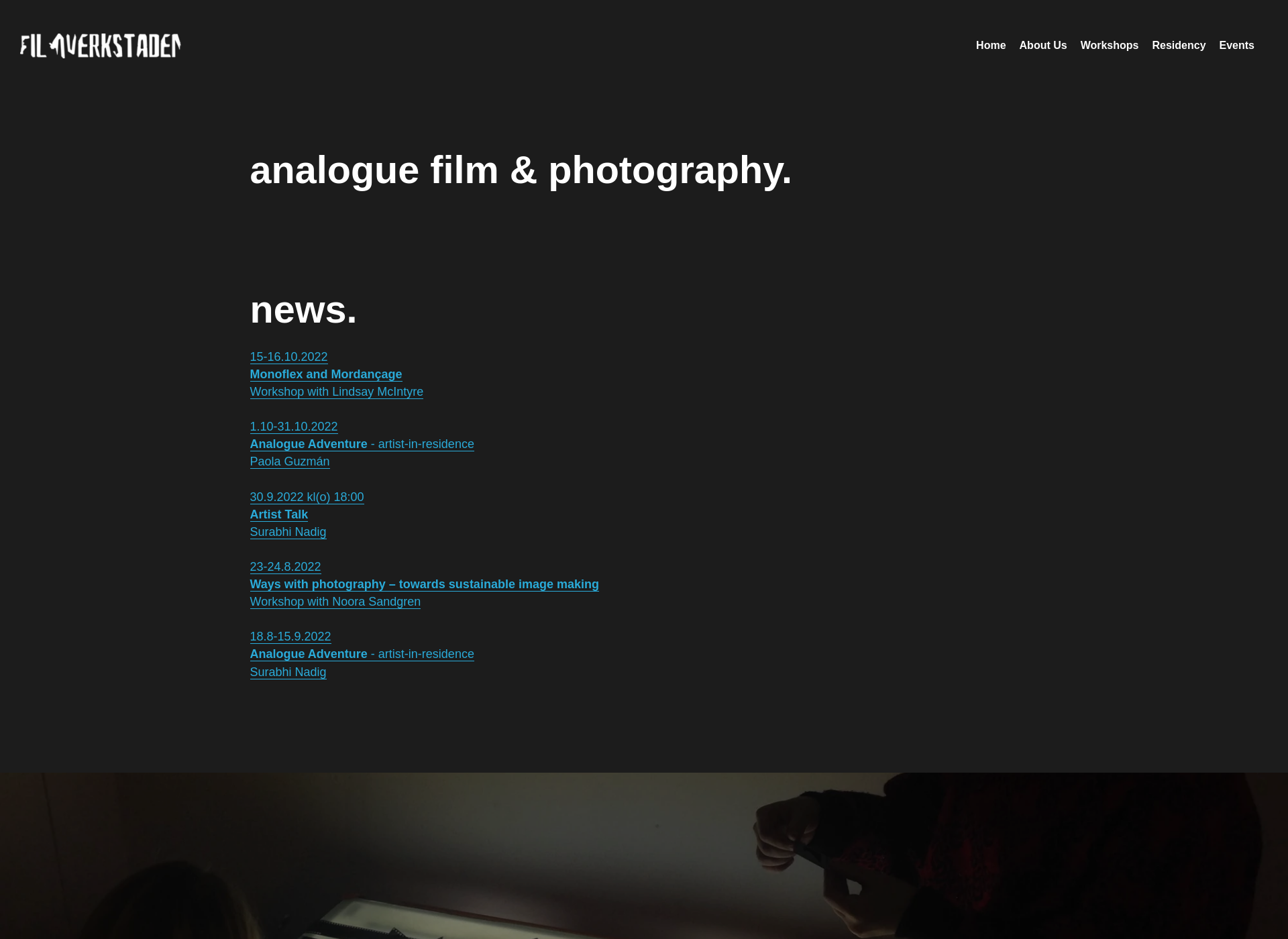 Skärmdump för filmverkstaden.fi