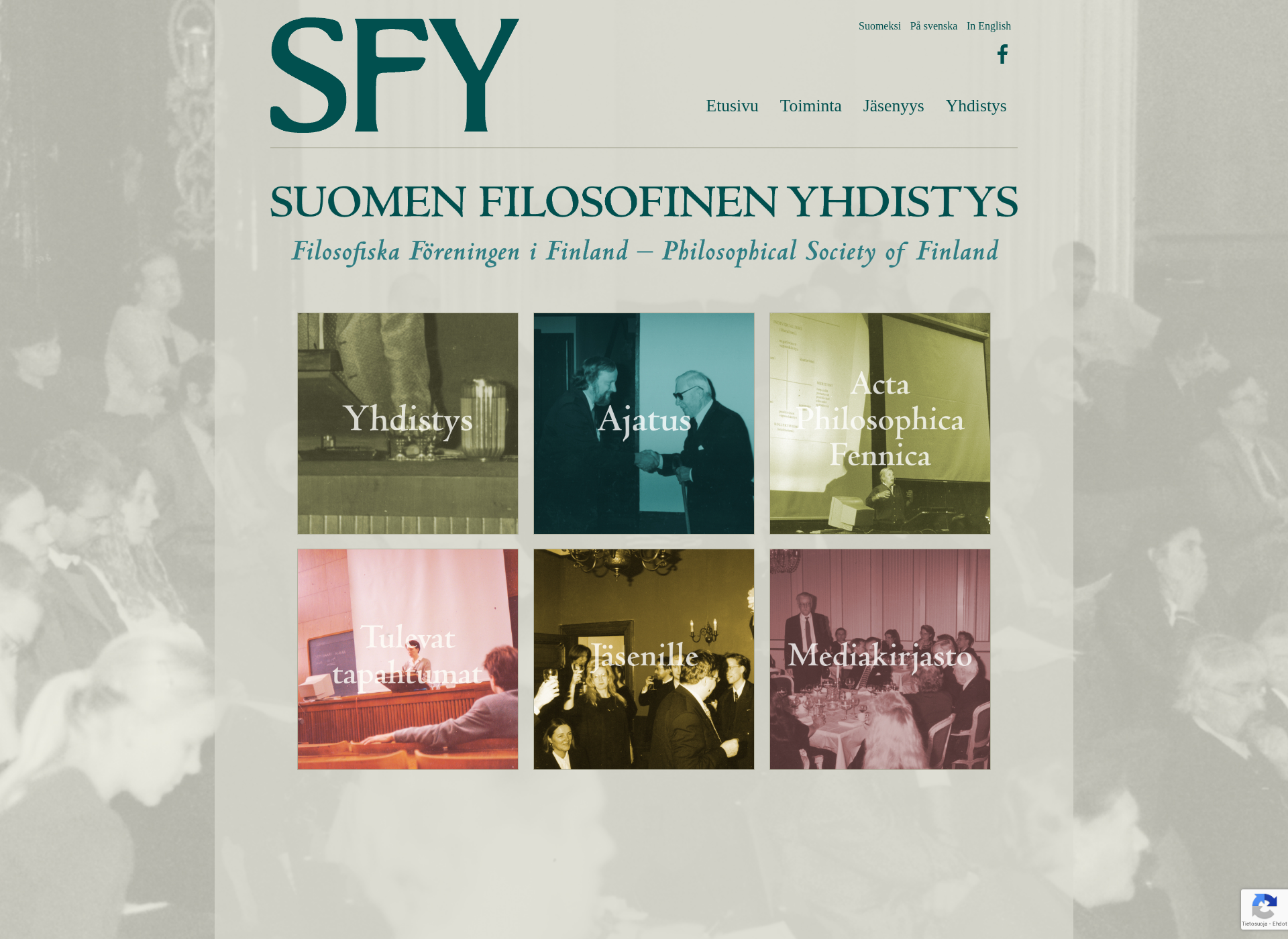 Screenshot for filosofinenyhdistys.fi