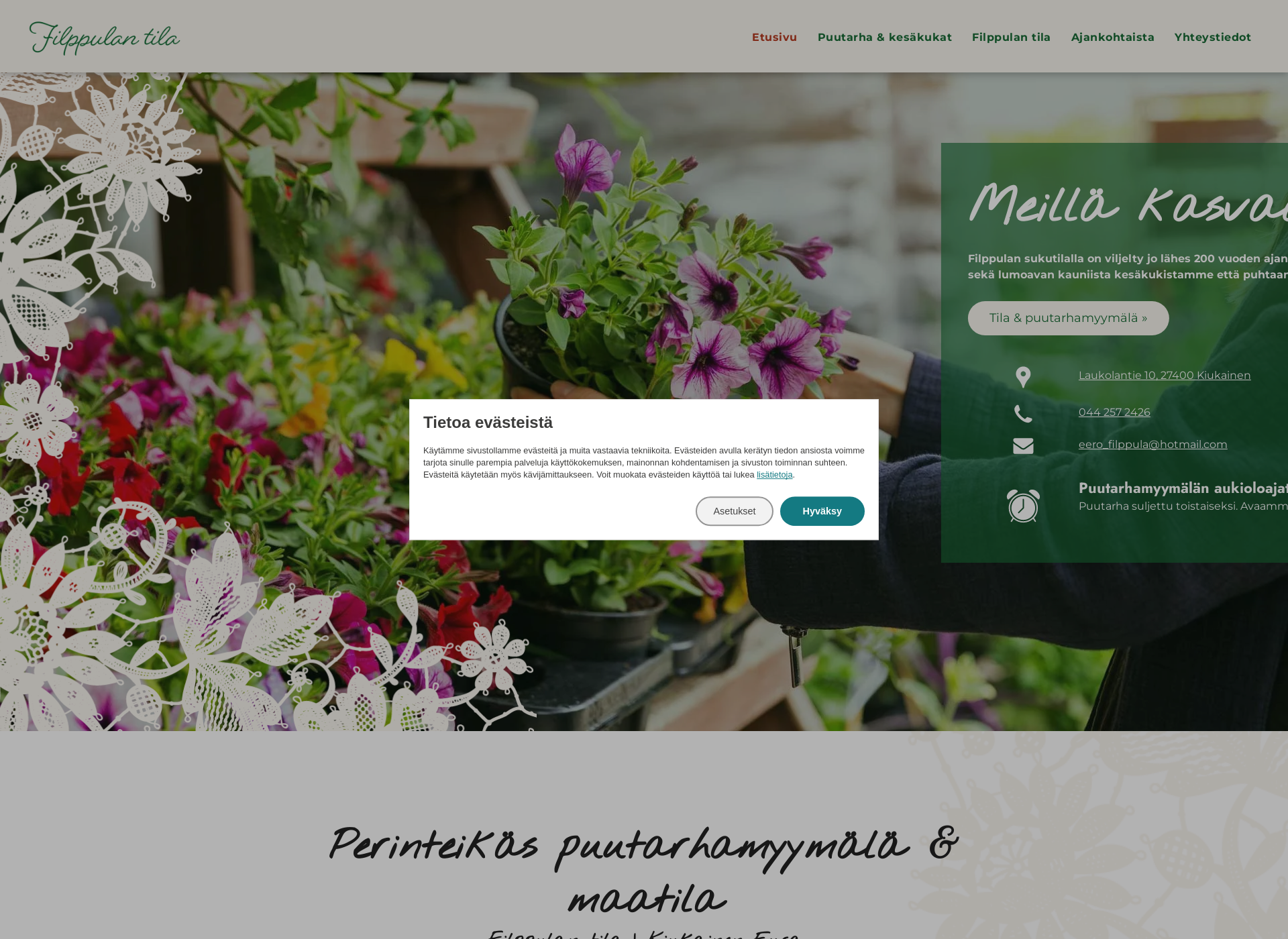 Screenshot for filppulanpuutarha.fi