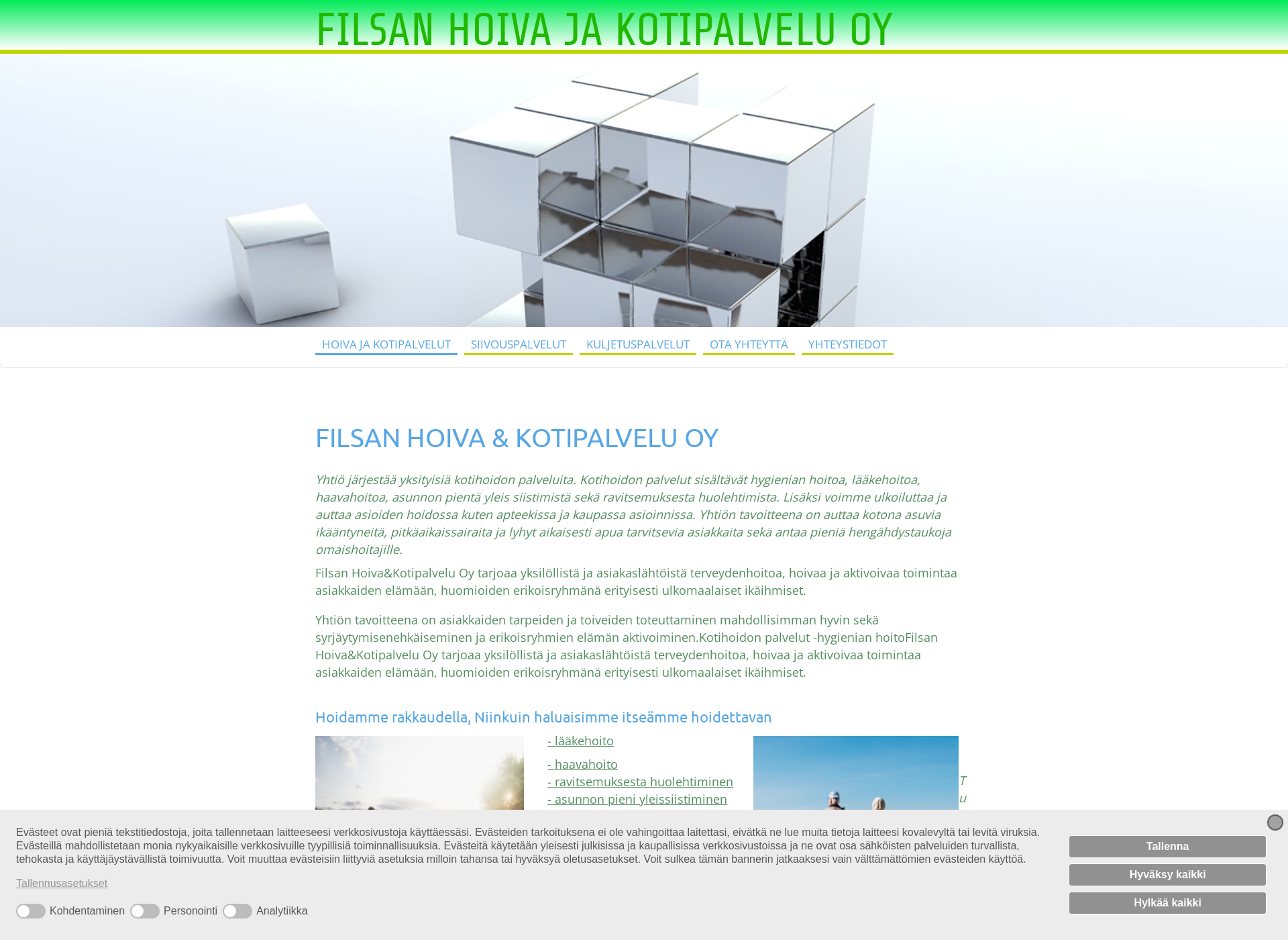 Screenshot for filsanpalvelut.fi