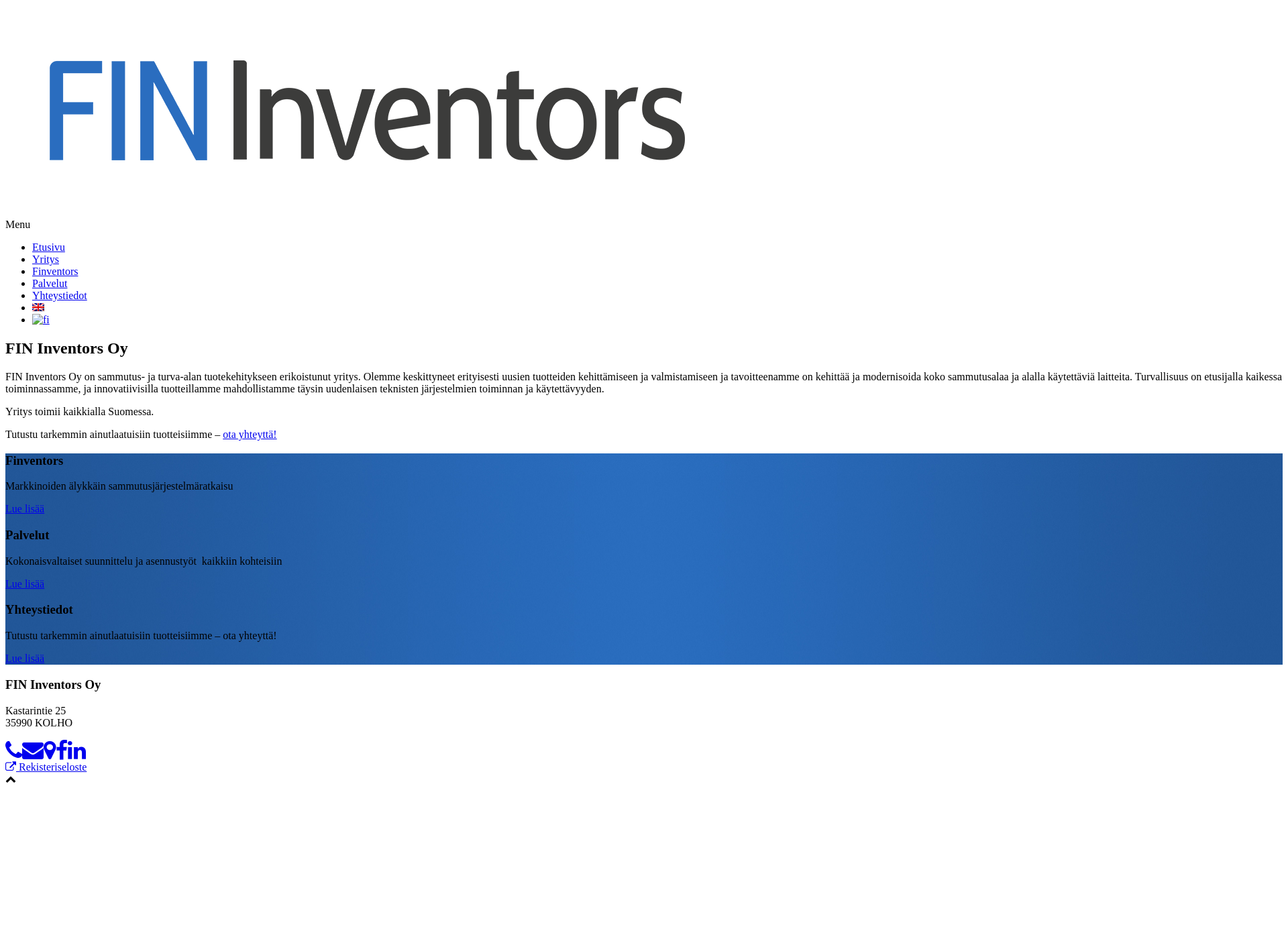 Skärmdump för fin-inventors.fi