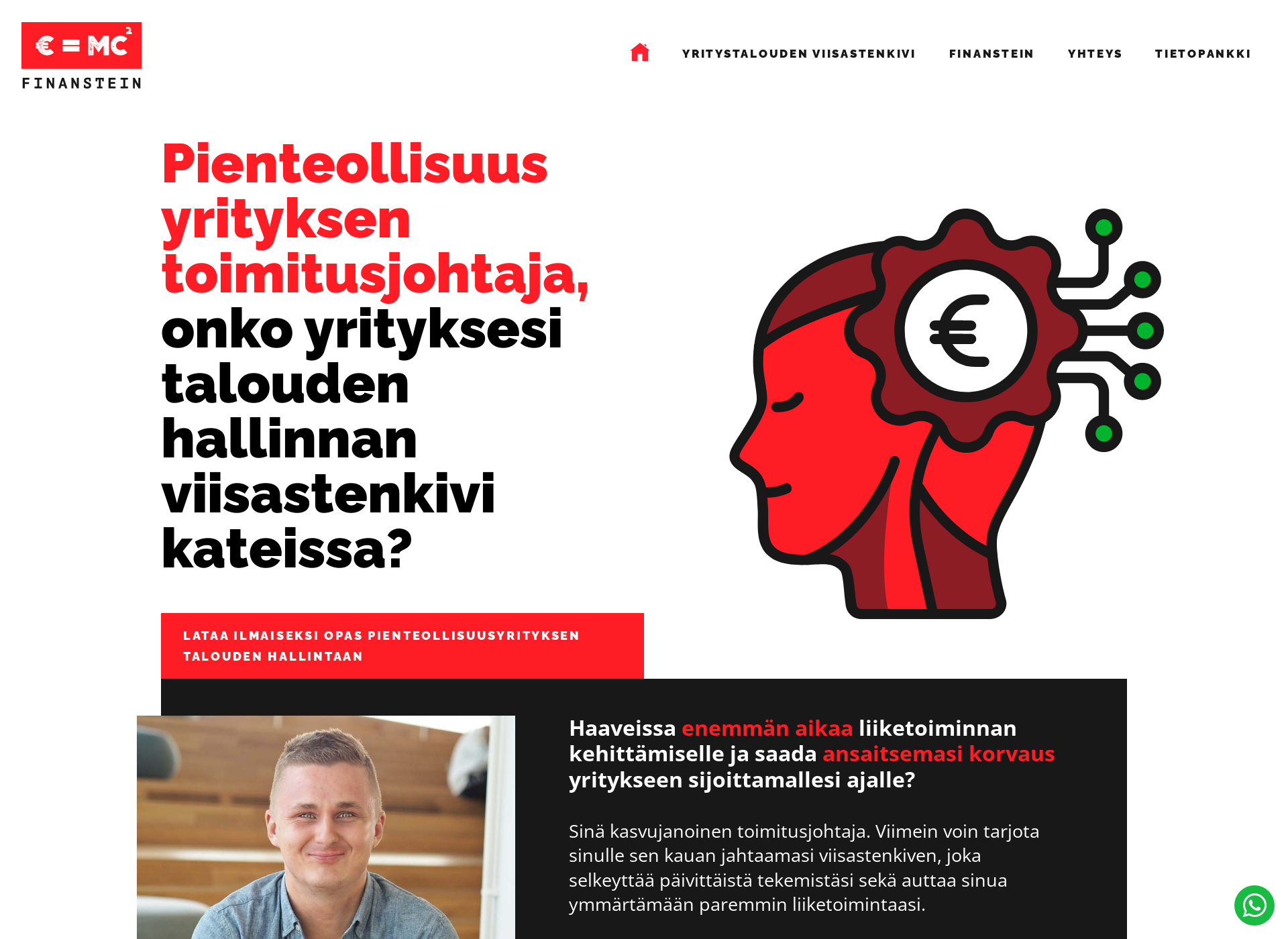 Skärmdump för finanstein.fi