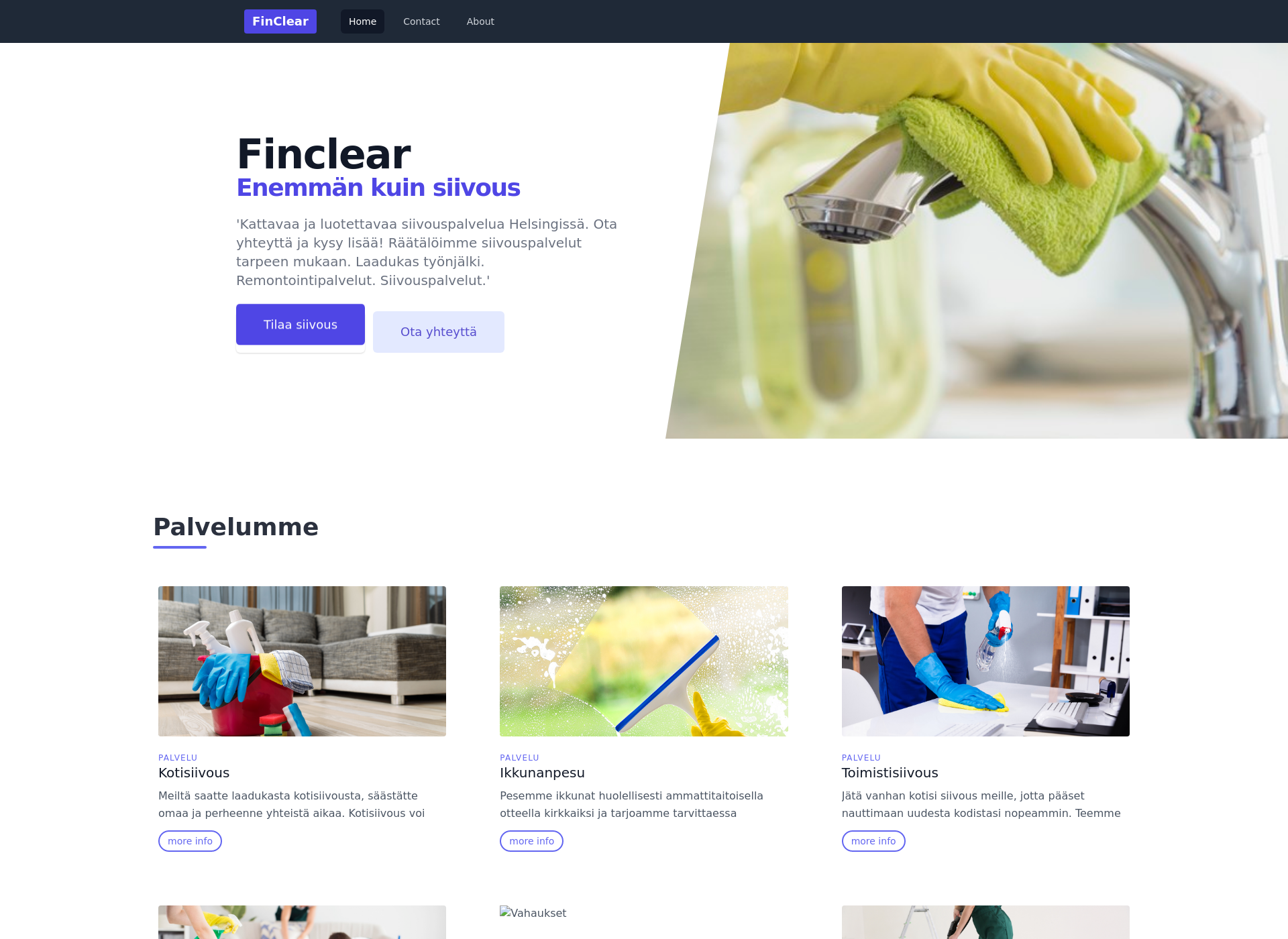 Screenshot for finclear.fi