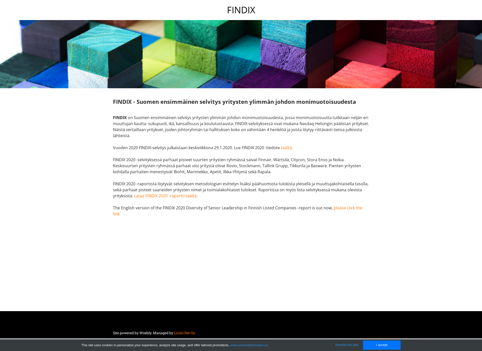 Screenshot for findix.fi