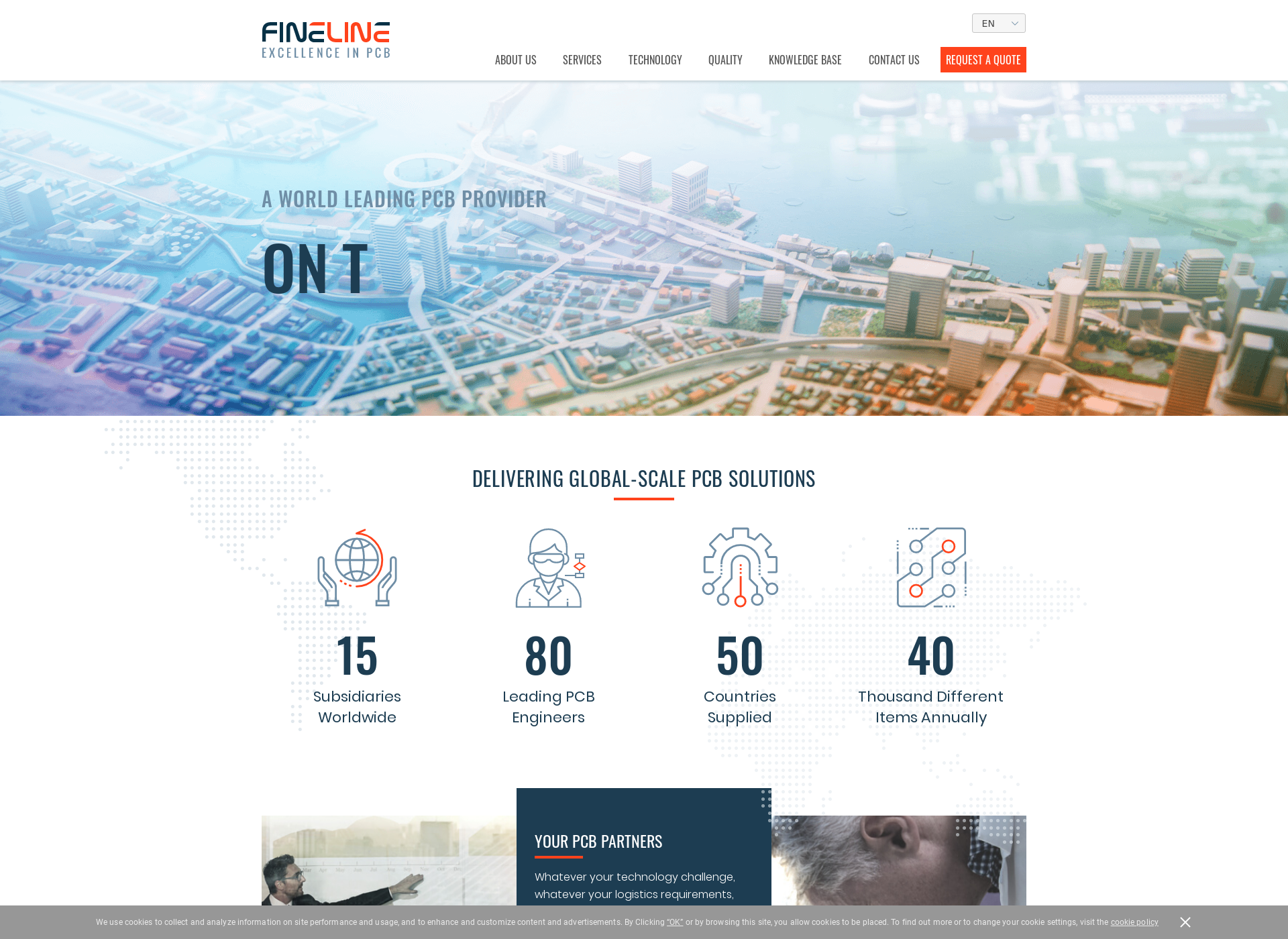 Skärmdump för fineline-global.fi