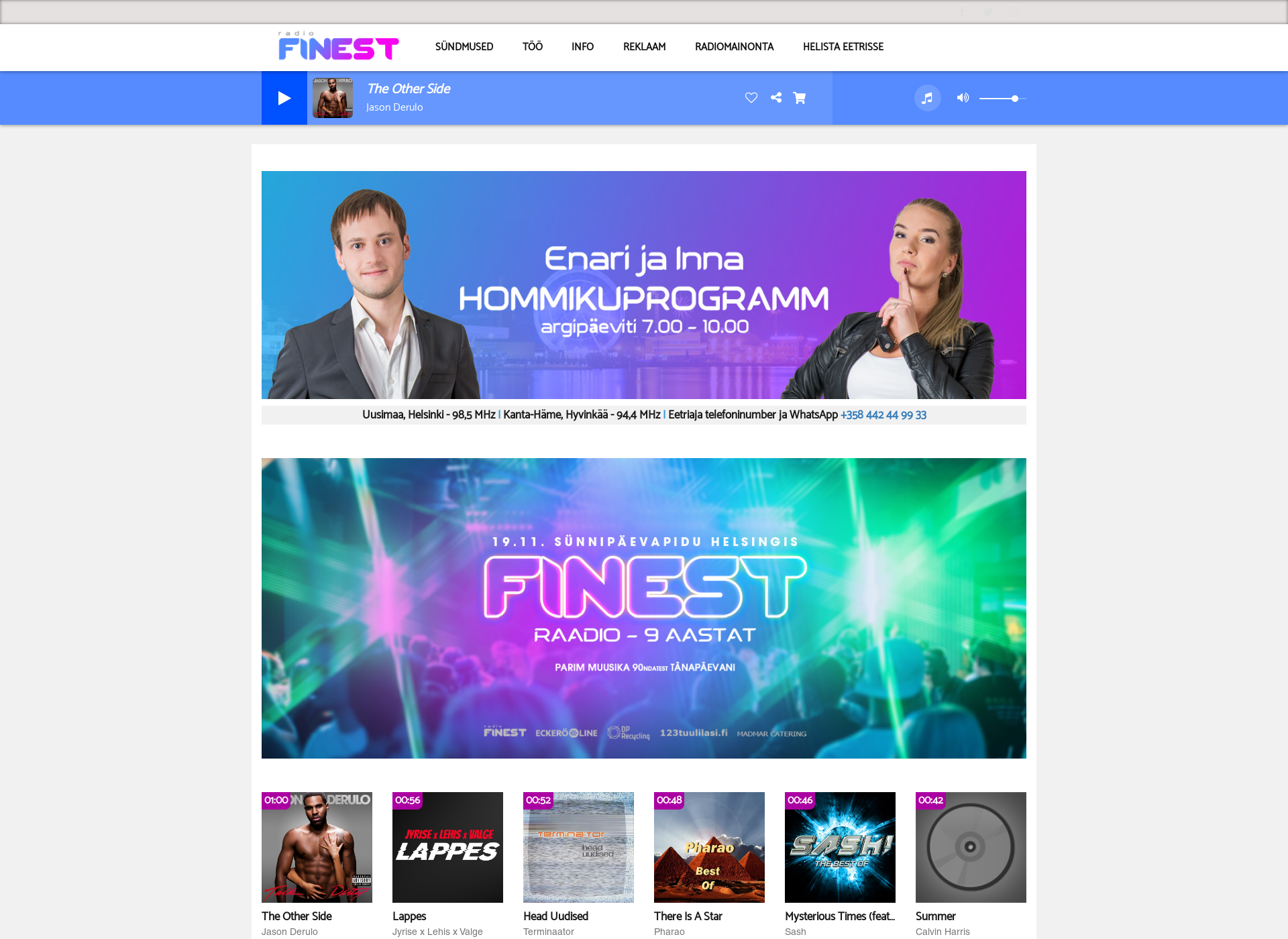 Screenshot for finestfm.fi