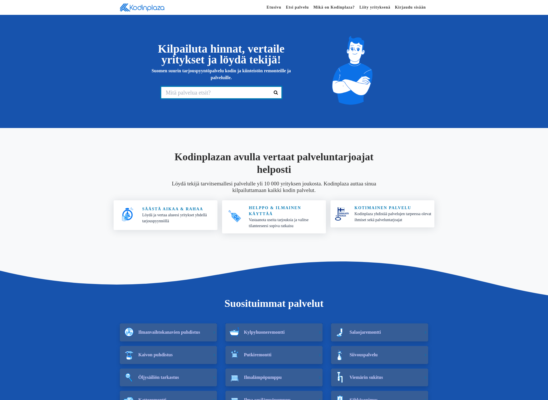 Skärmdump för finestrakennus.fi