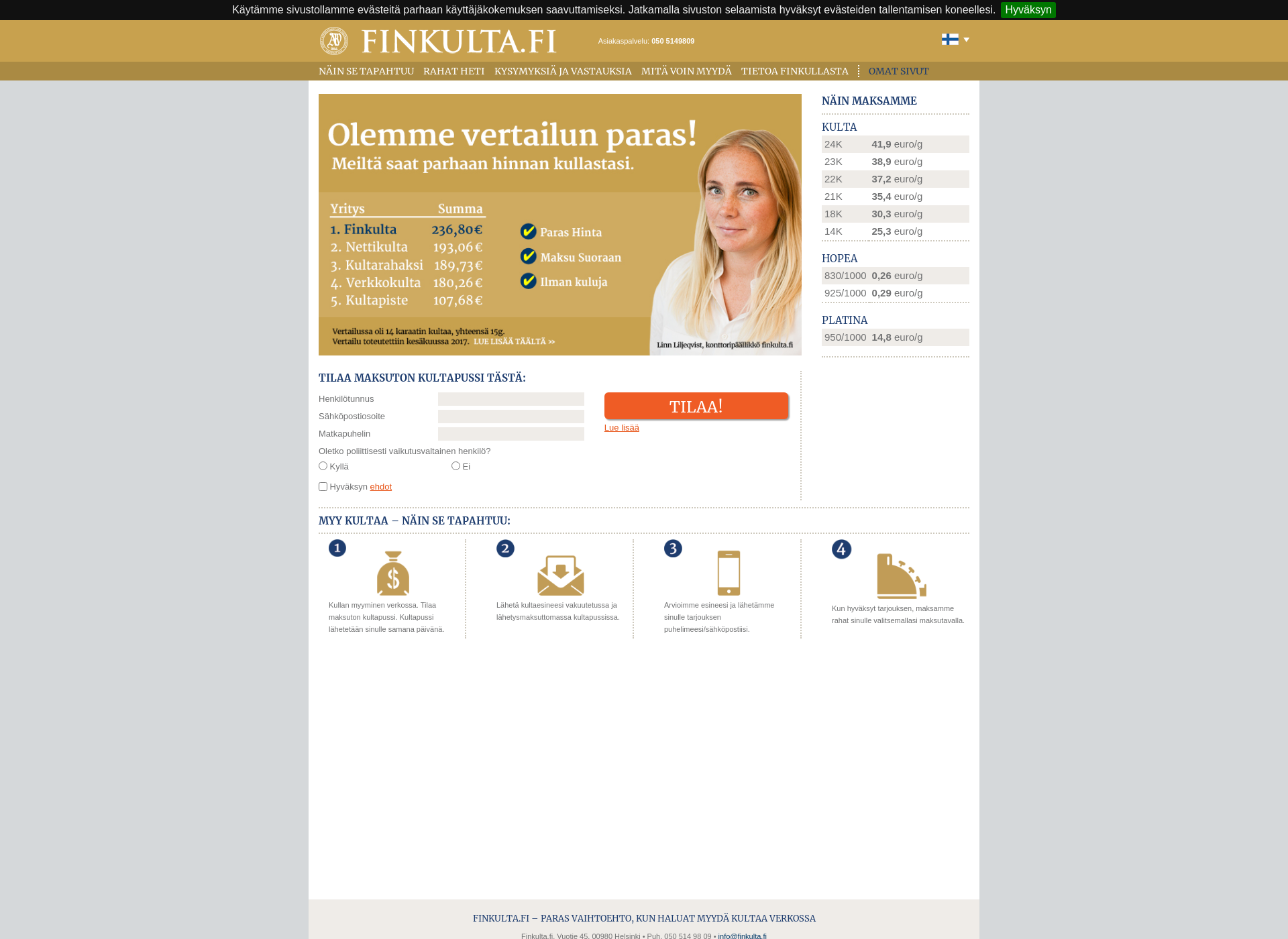Screenshot for finkulta.fi