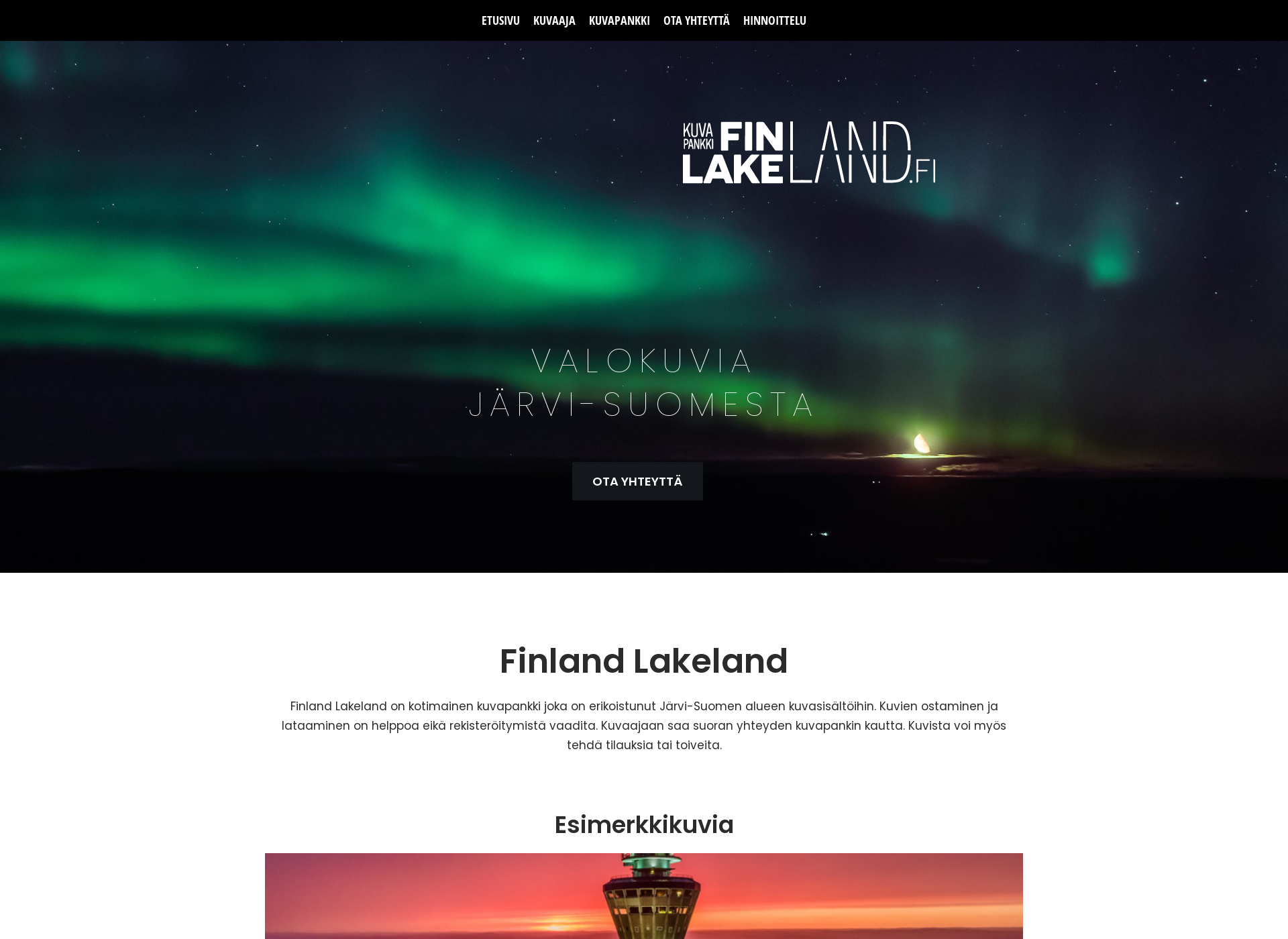 Skärmdump för finlandlakeland.fi