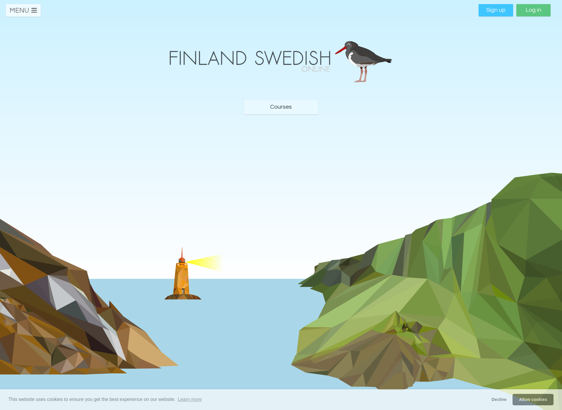 Skärmdump för finlandswedishonline.fi