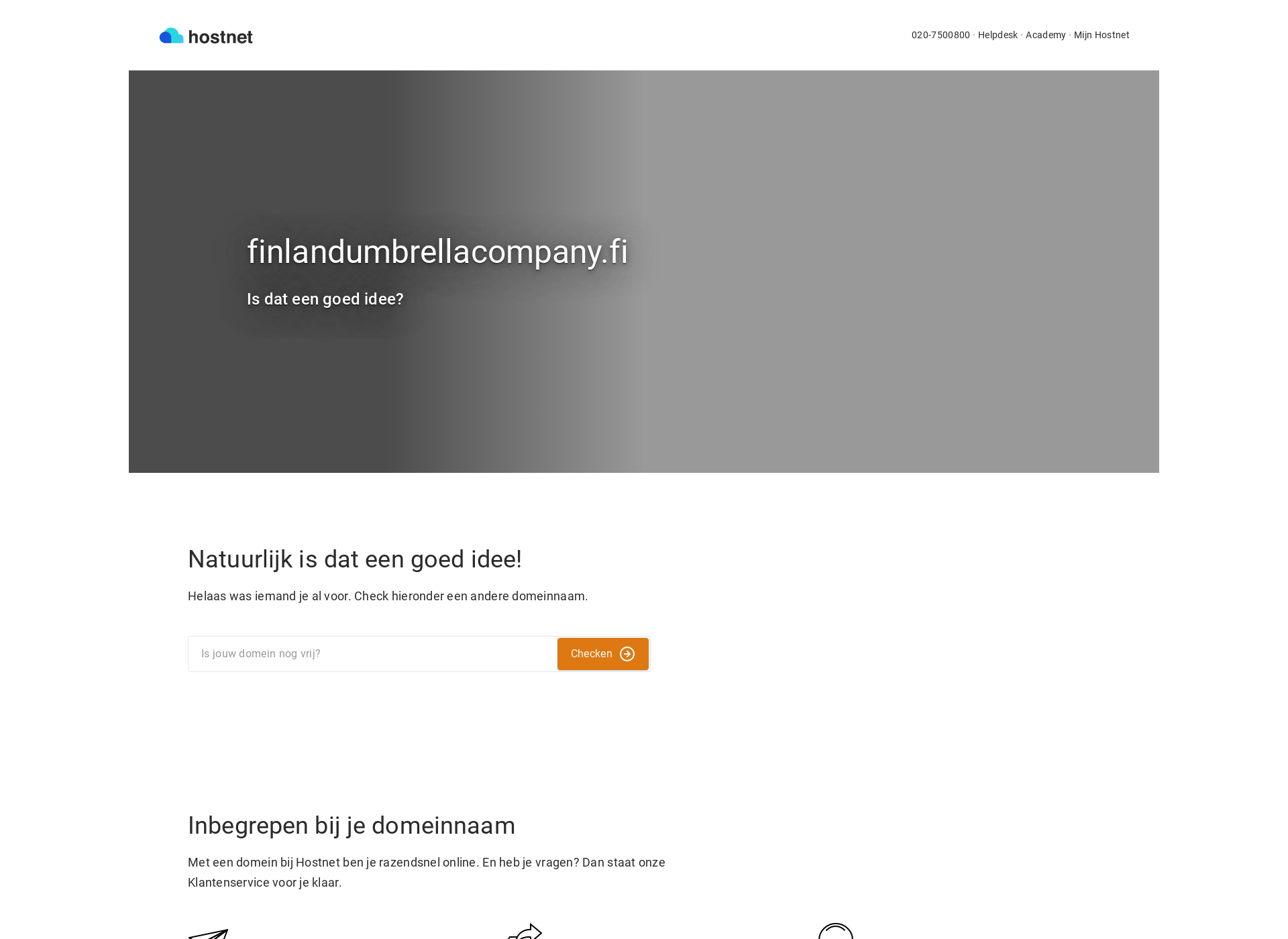 Screenshot for finlandumbrellacompany.fi