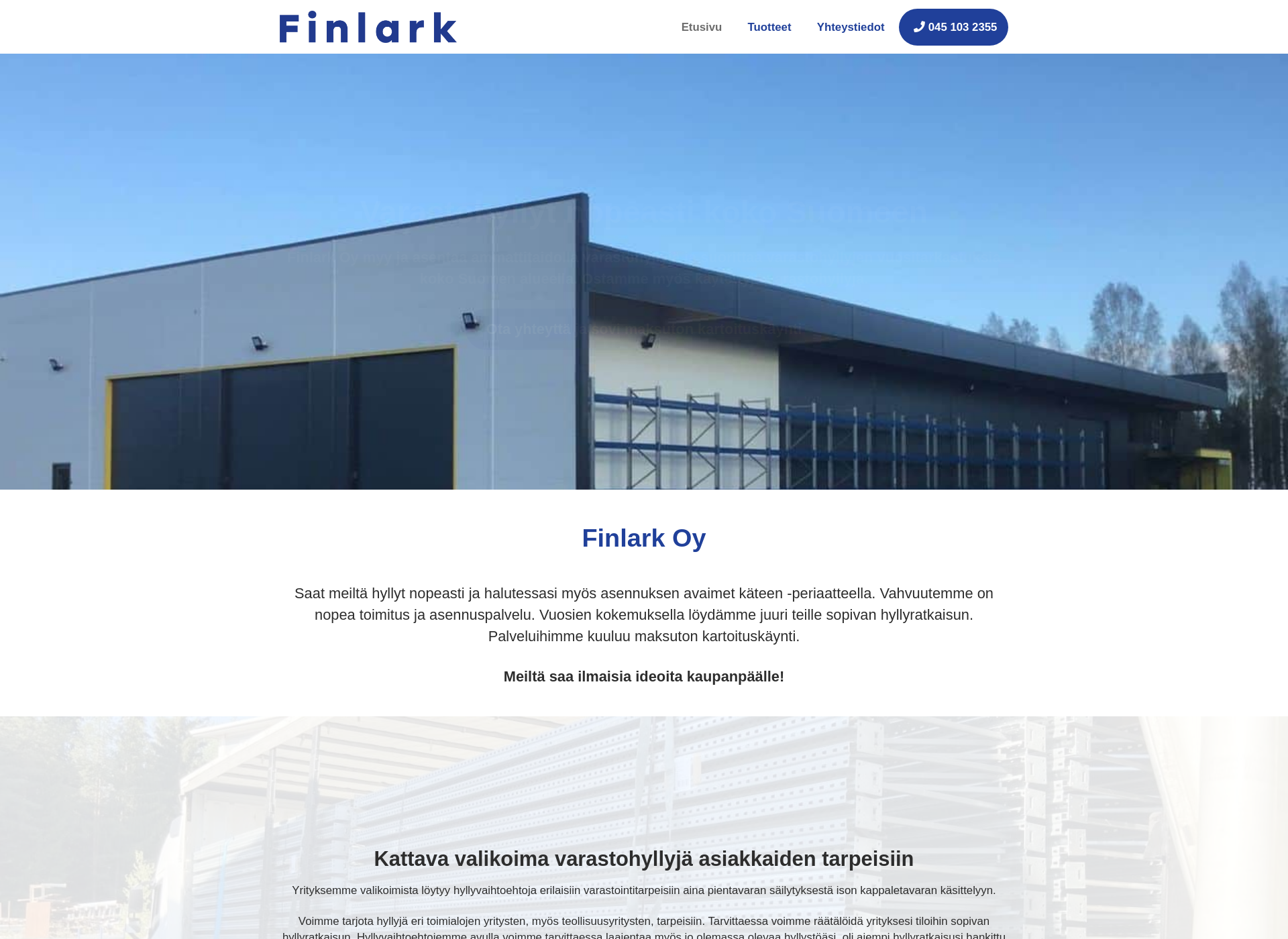 Screenshot for finlark.fi