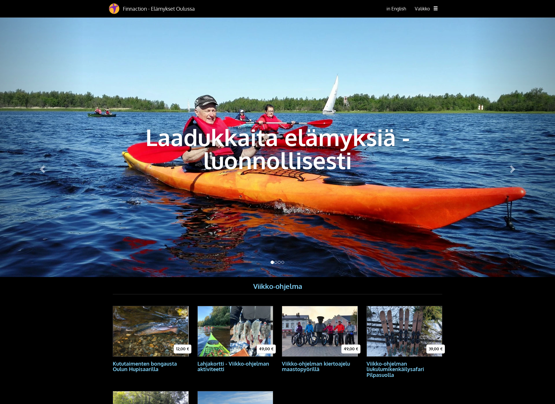 Screenshot for finnaction.fi