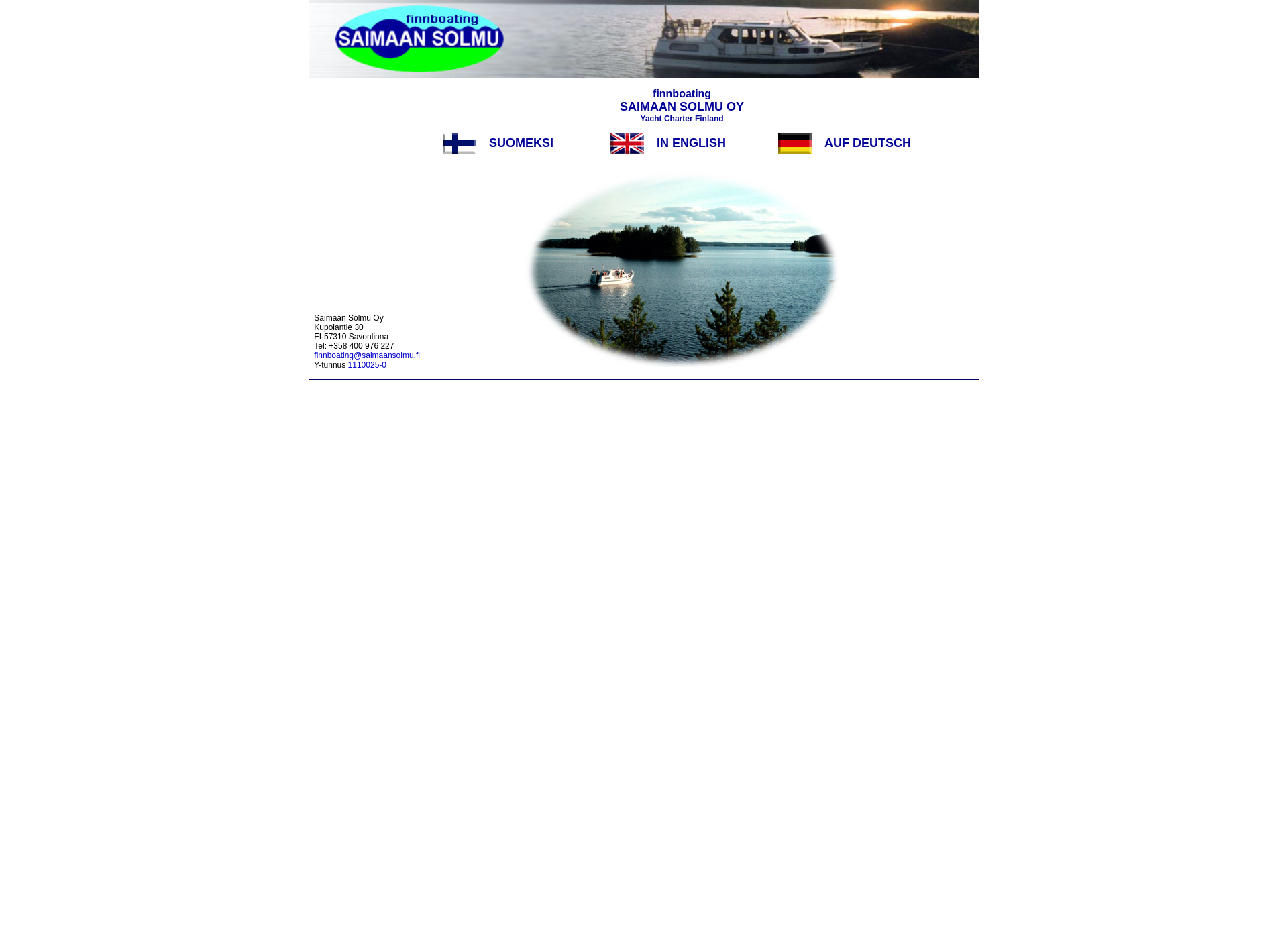 Screenshot for finnboating.fi