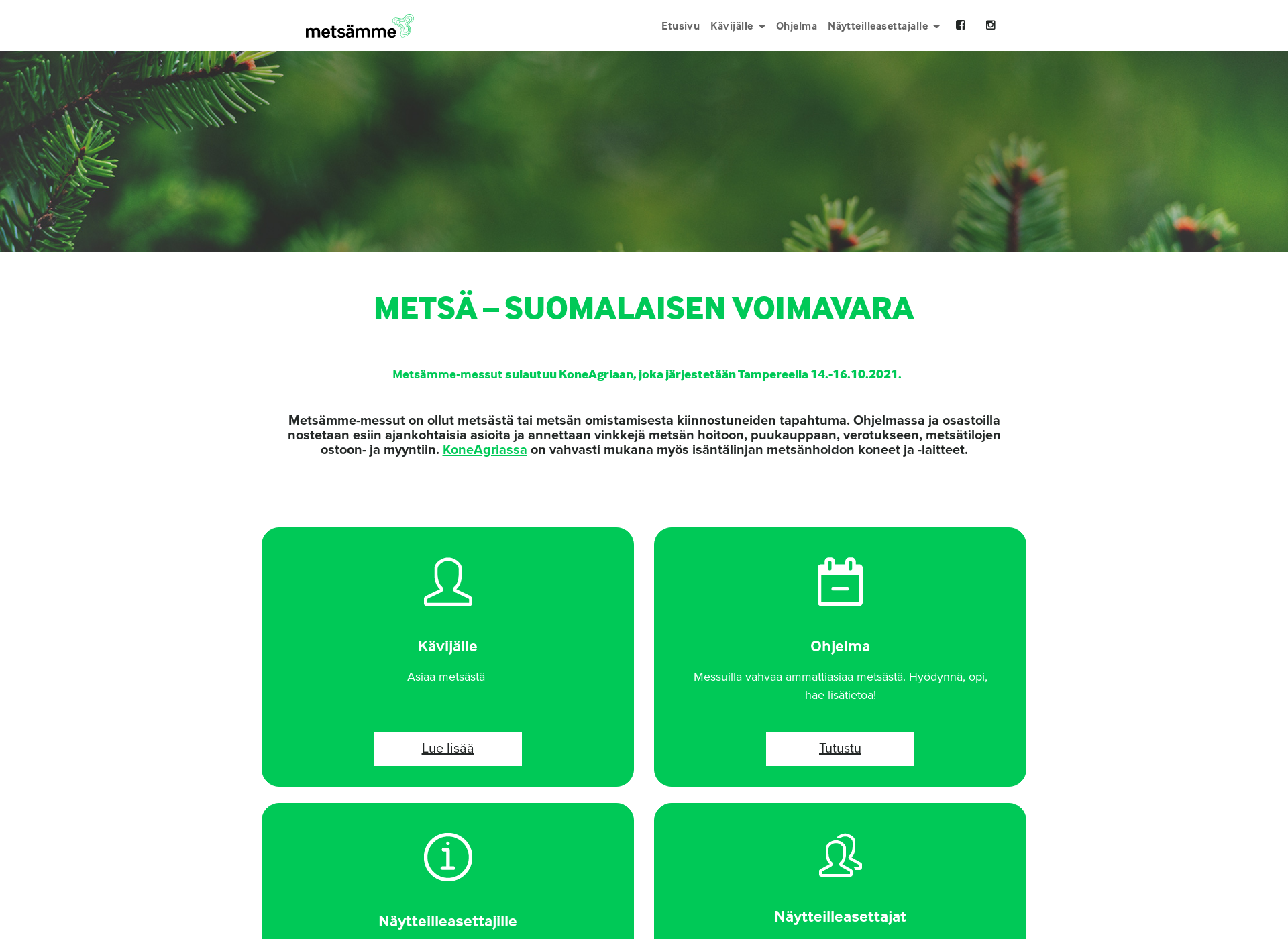 Screenshot for finnishforest.fi