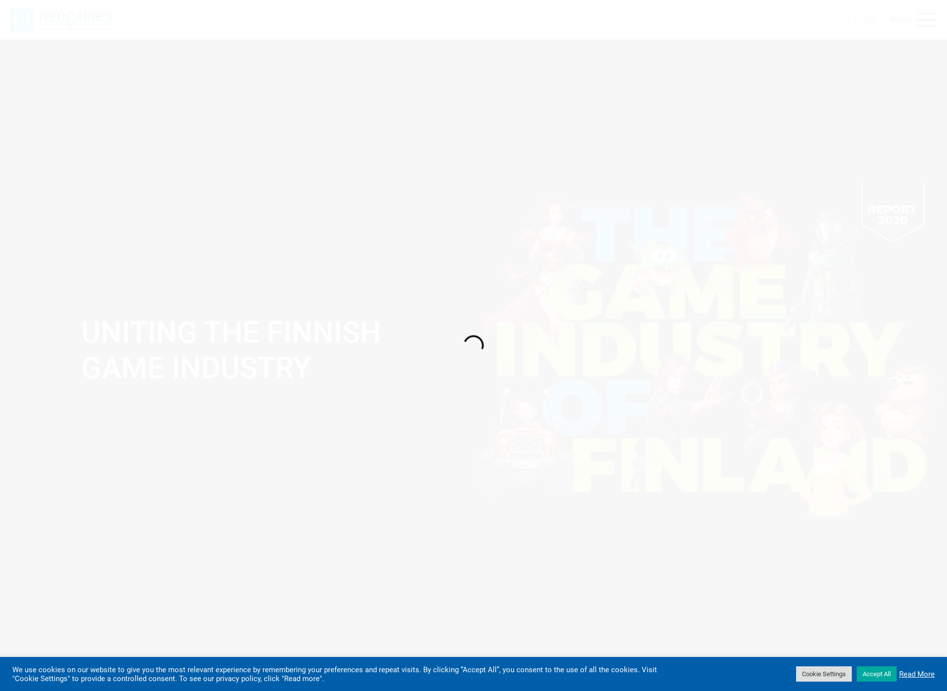 Skärmdump för finnishgameawards.fi