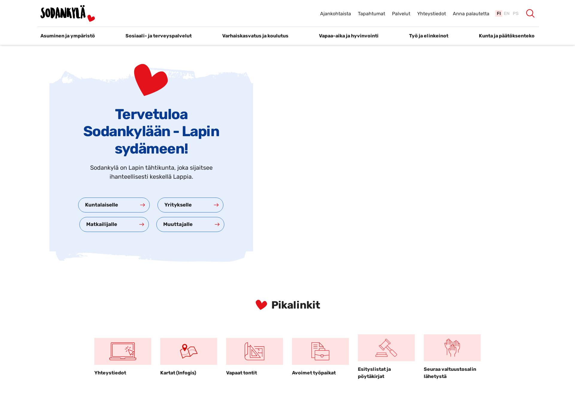 Screenshot for finnishminingservices.fi