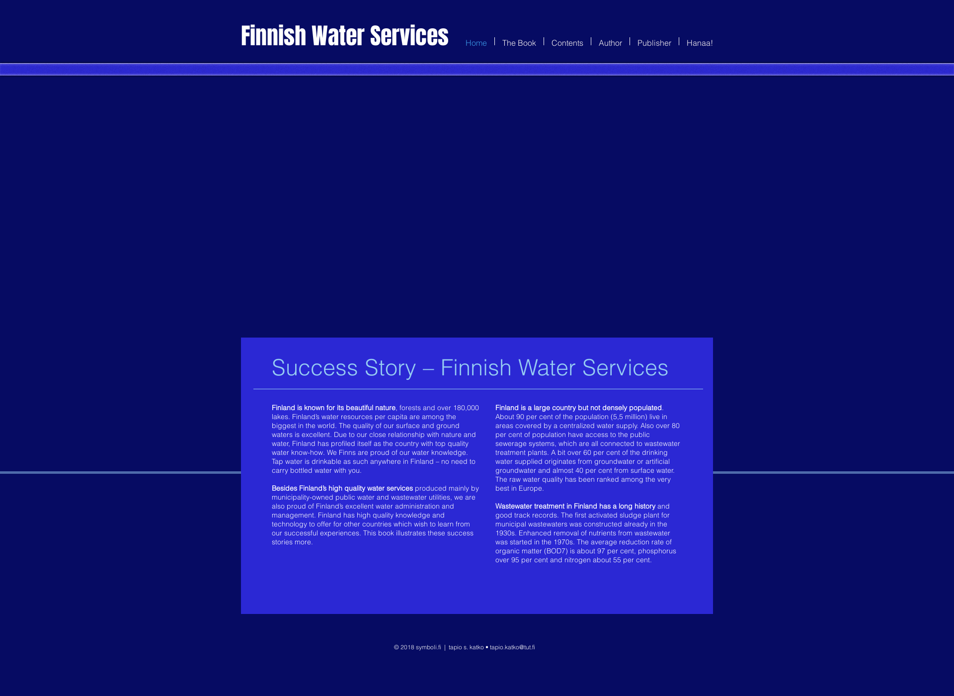 Skärmdump för finnishwaterservices.fi