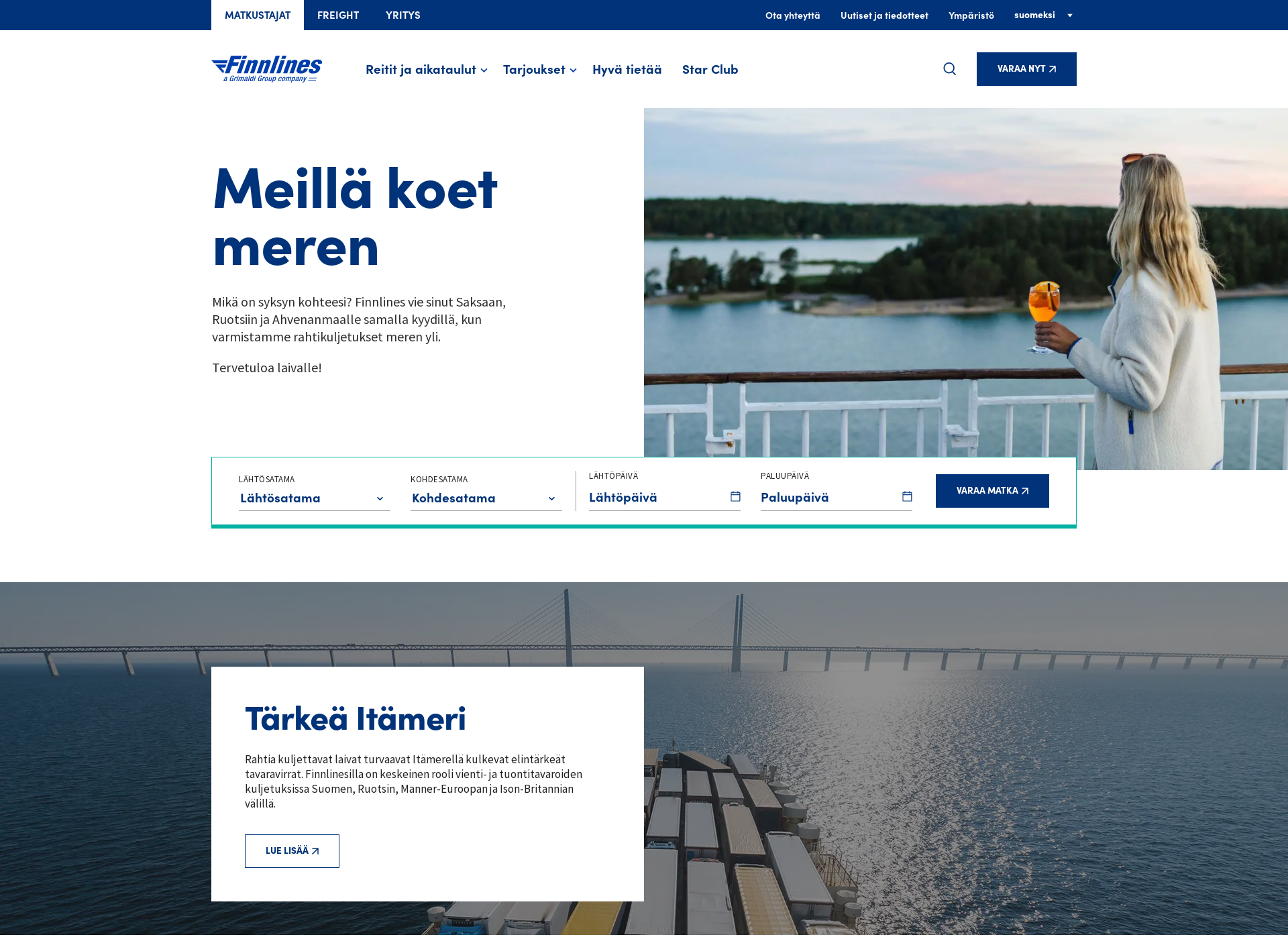 Näyttökuva finnlines.fi