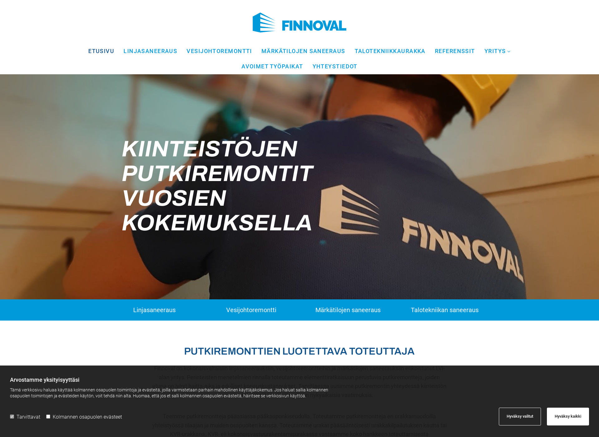 Screenshot for finnoval.fi