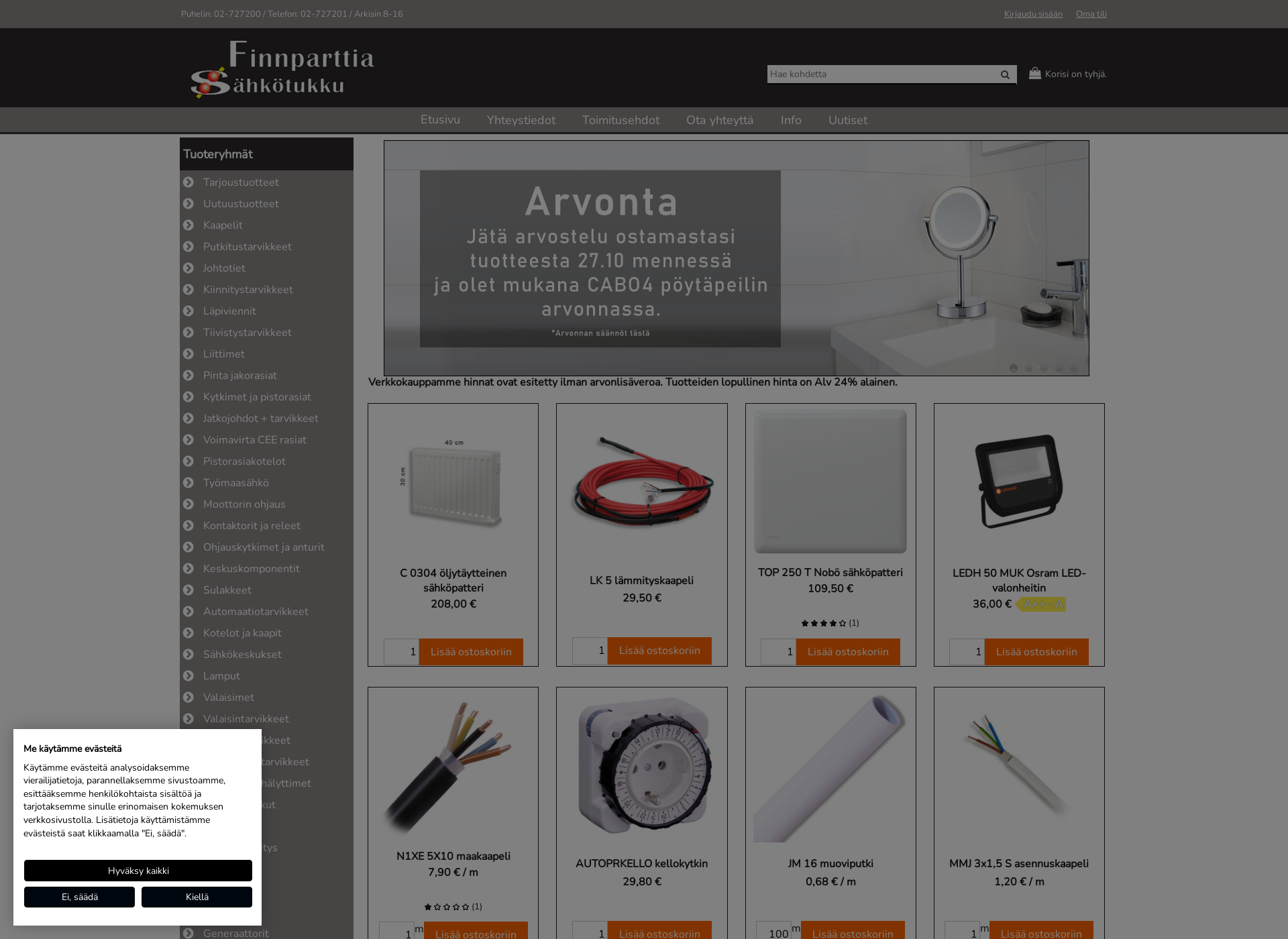 Screenshot for finnparttia.fi