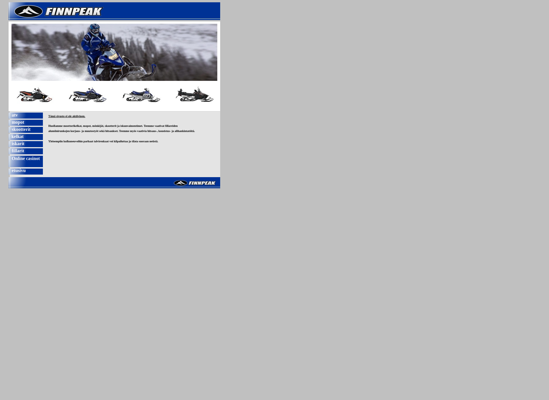 Screenshot for finnpeakcycle.fi