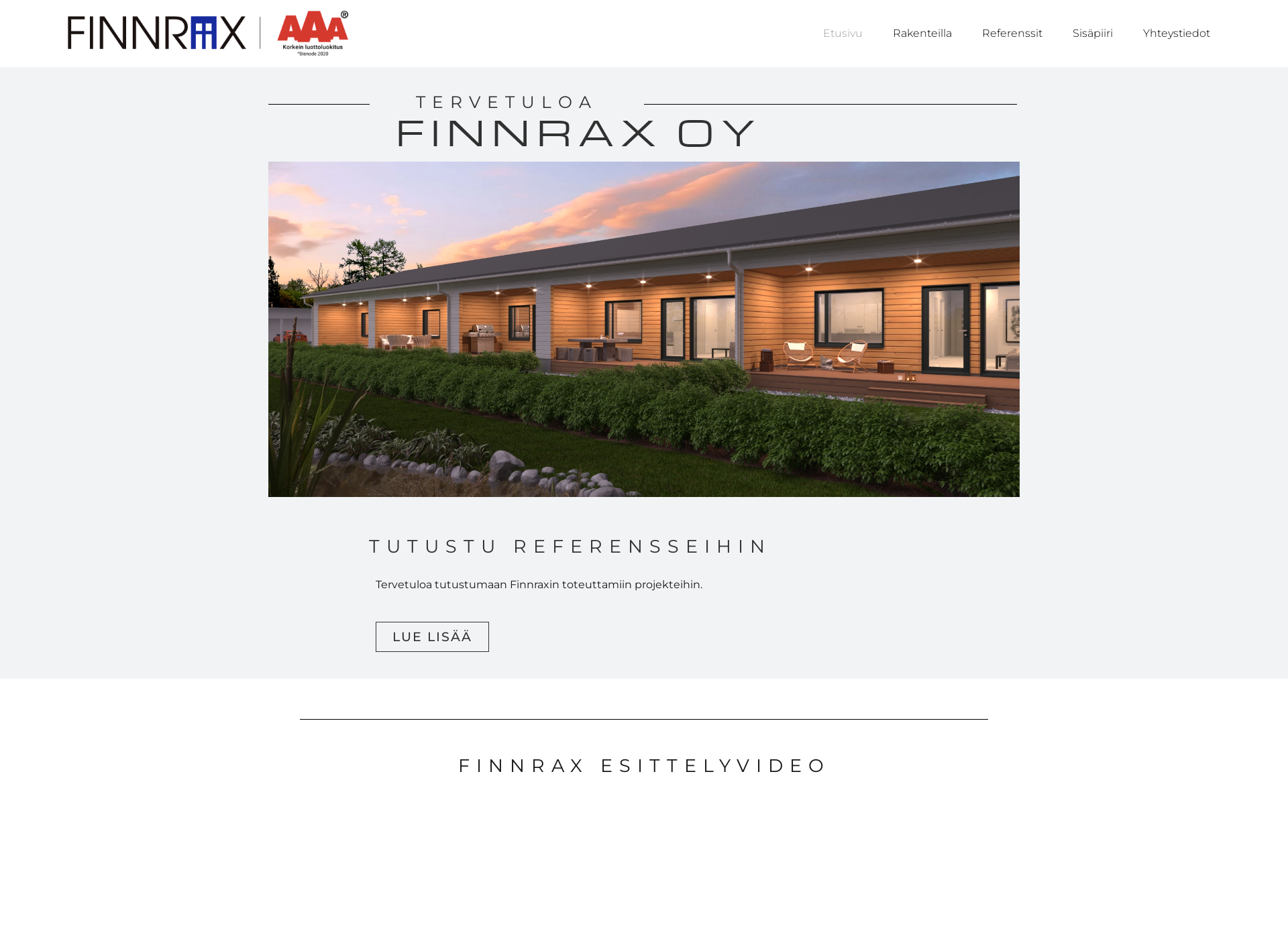 Screenshot for finnrax.fi