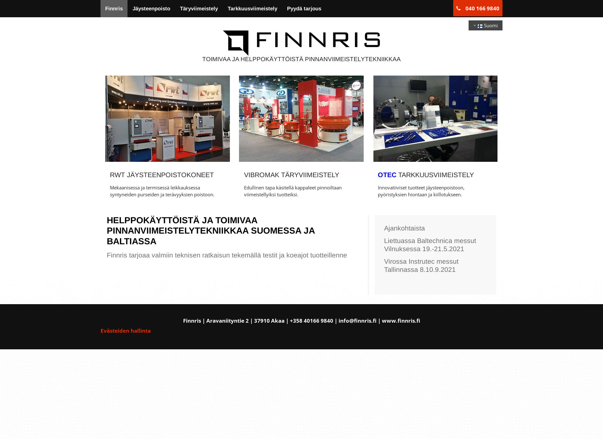 Screenshot for finnris.fi