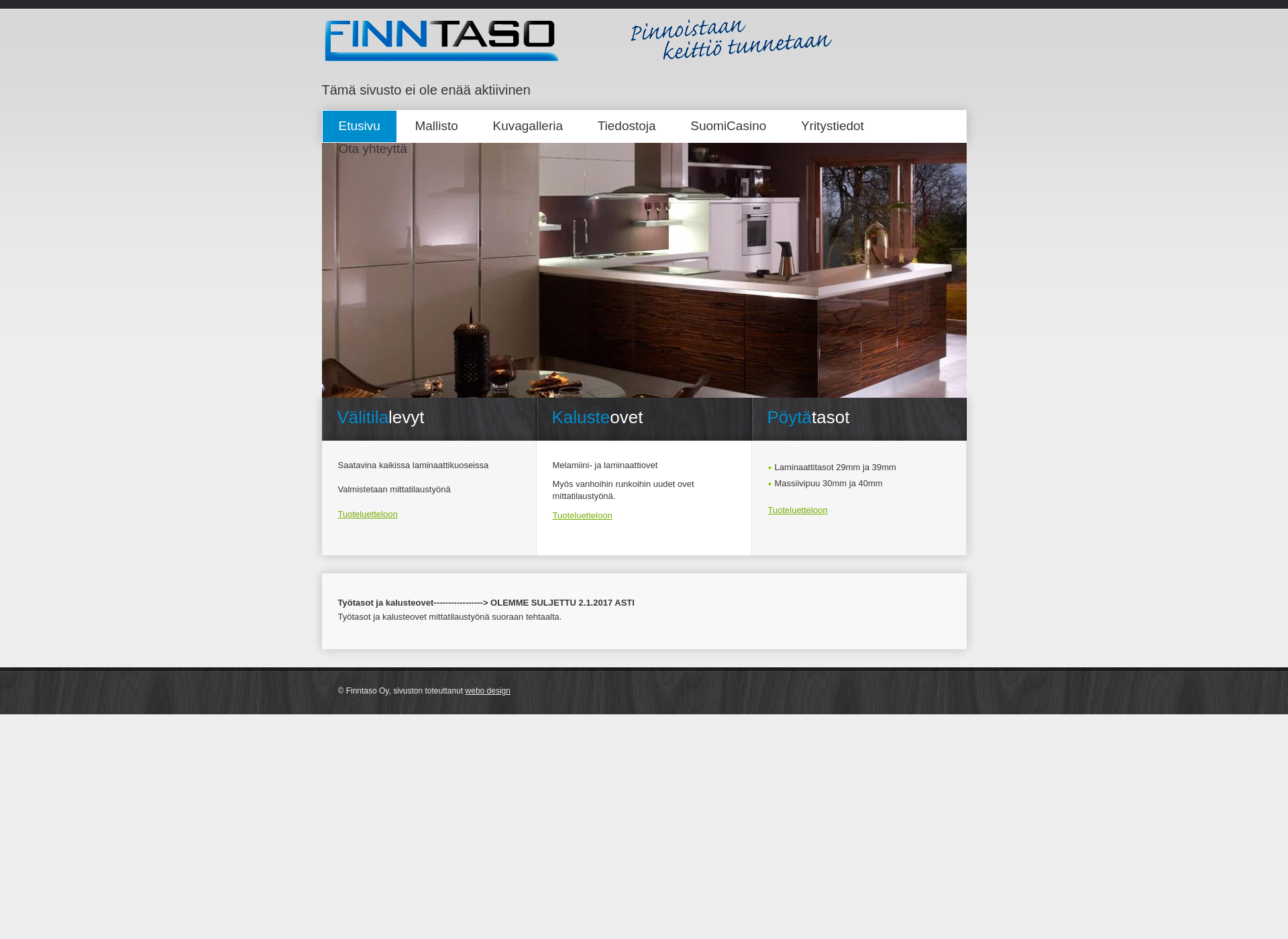Skärmdump för finntaso.fi