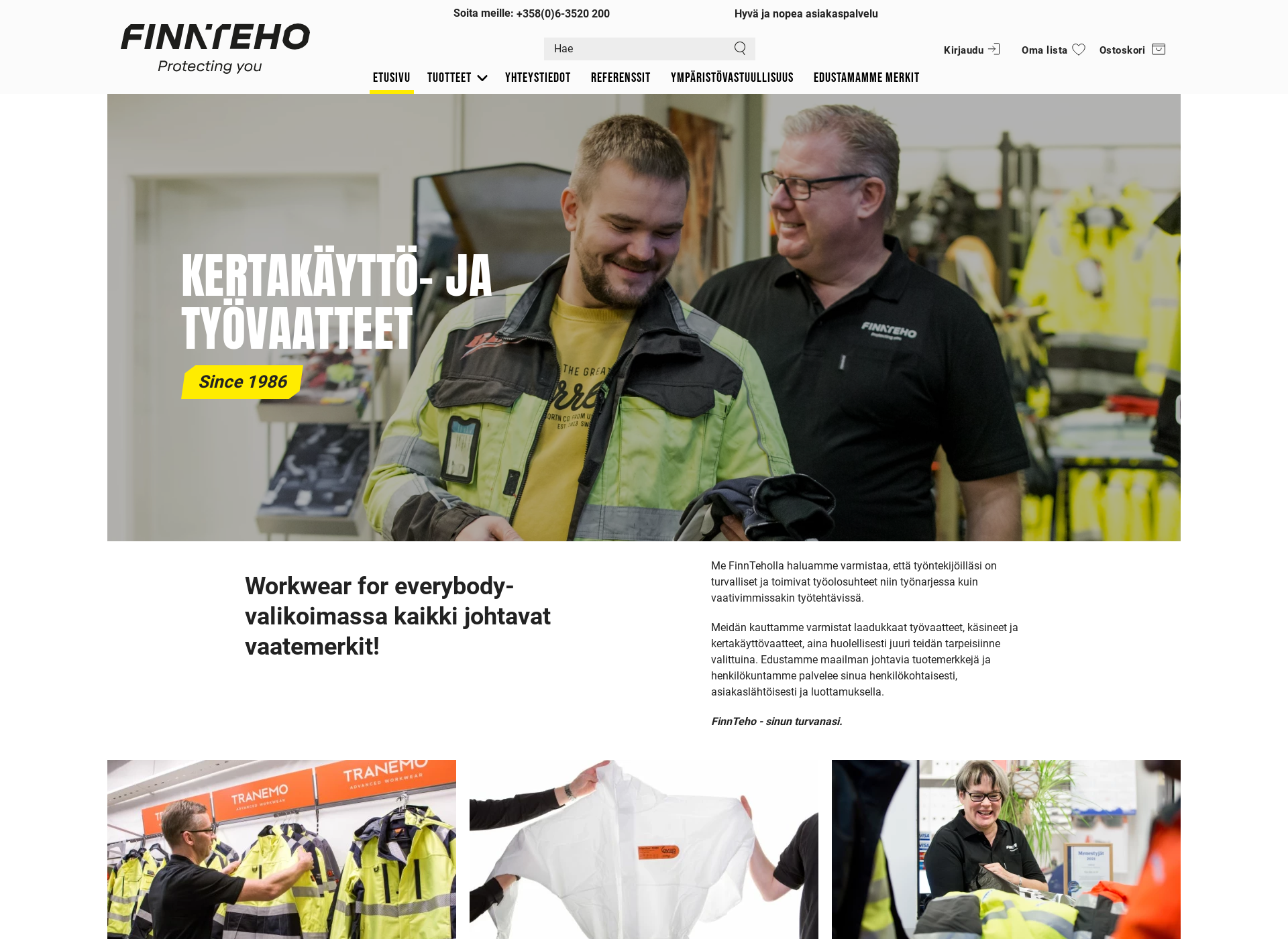 Screenshot for finnteho.fi