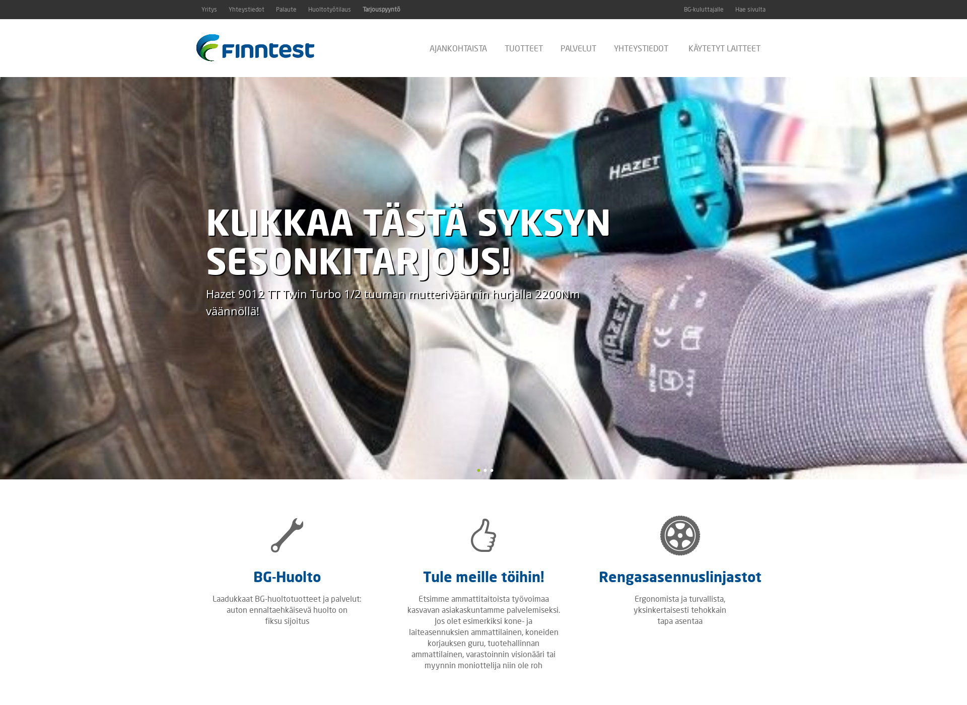 Screenshot for finntest.fi