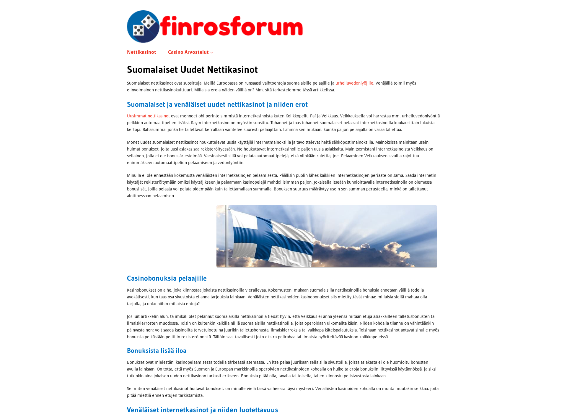 Screenshot for finrosforum.fi