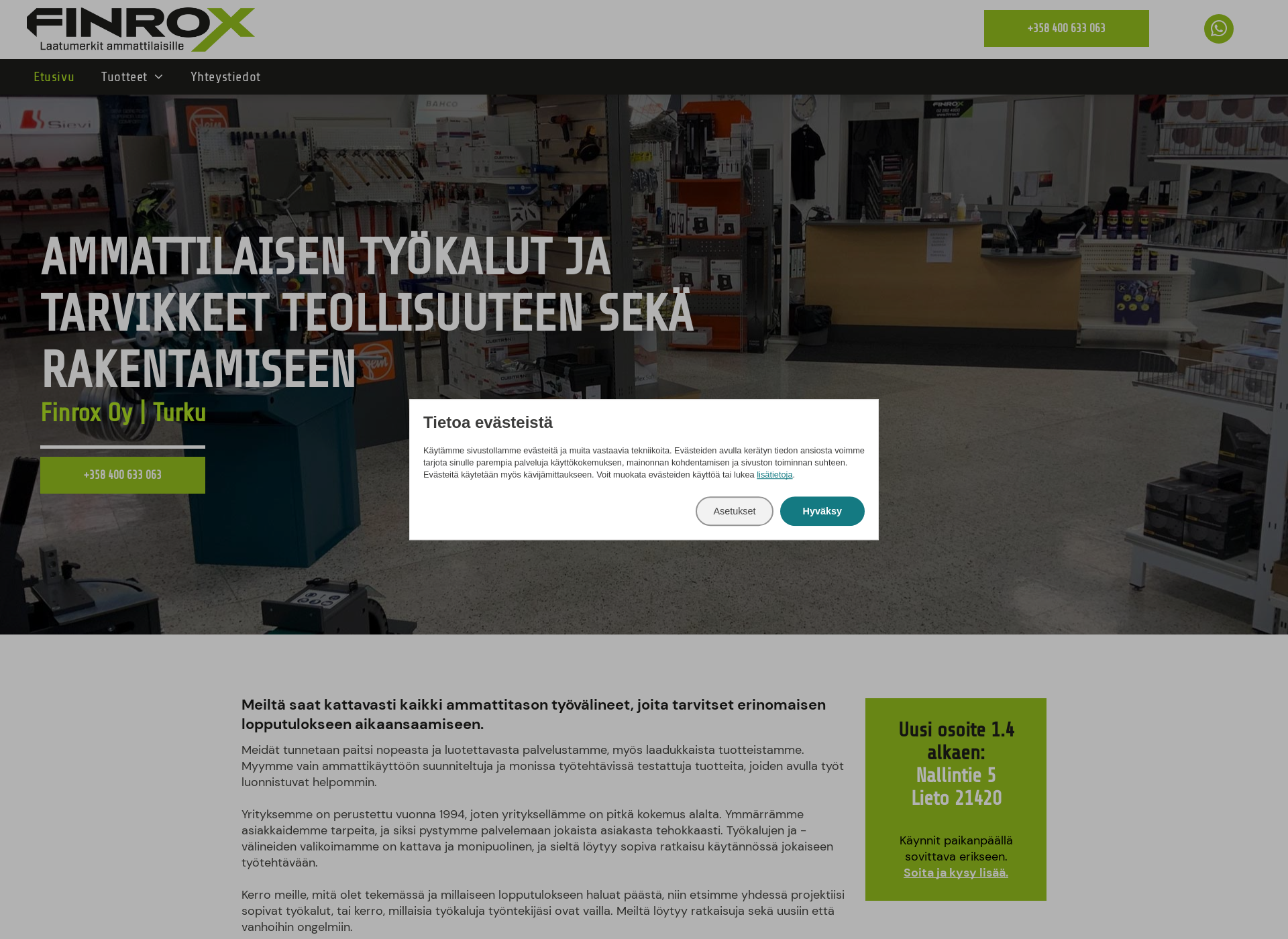Screenshot for finrox.fi