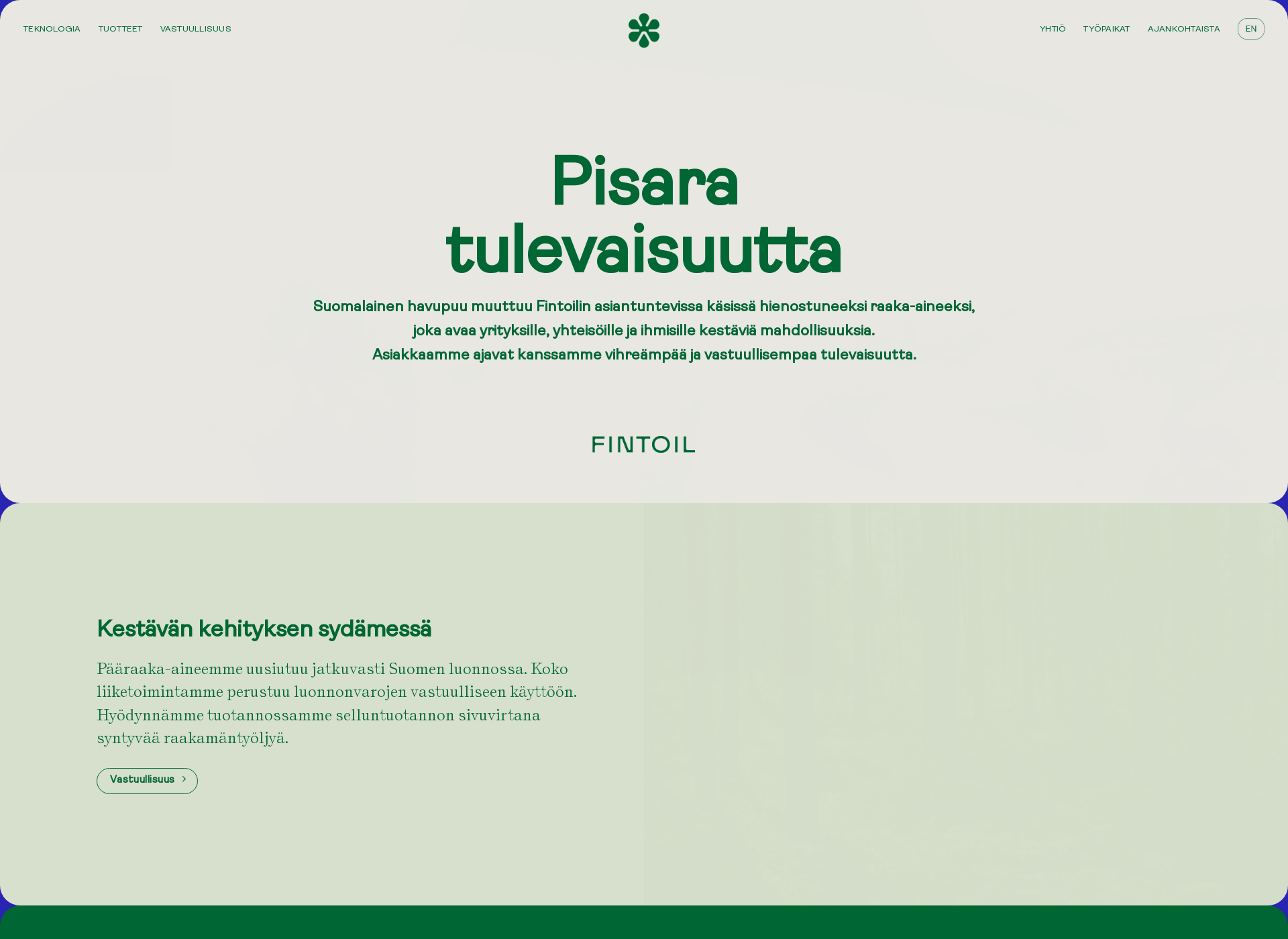 Skärmdump för fintoil.fi