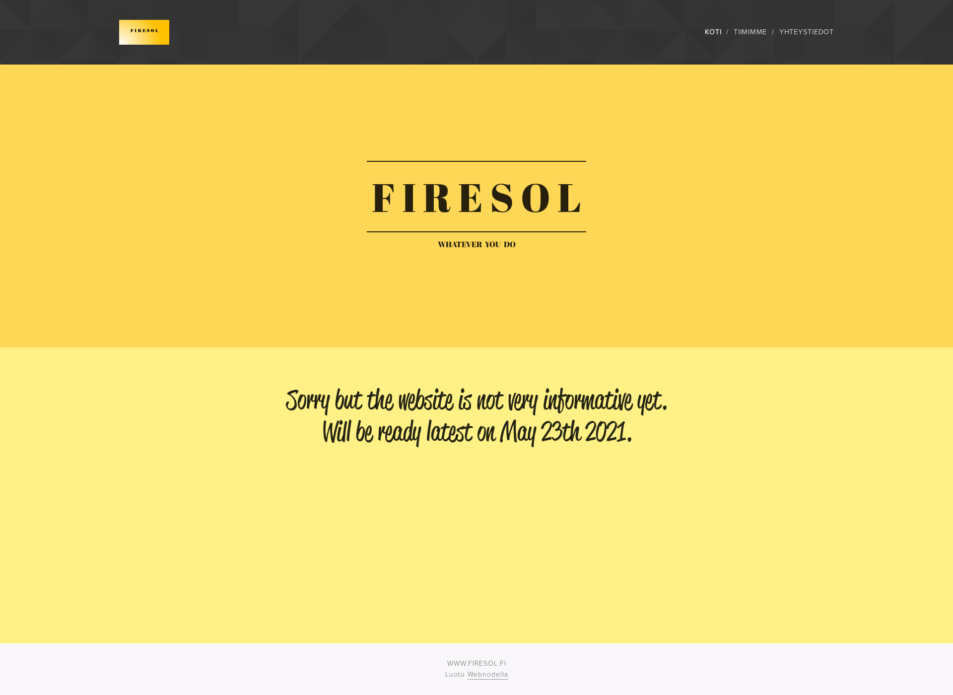 Screenshot for firesol.fi