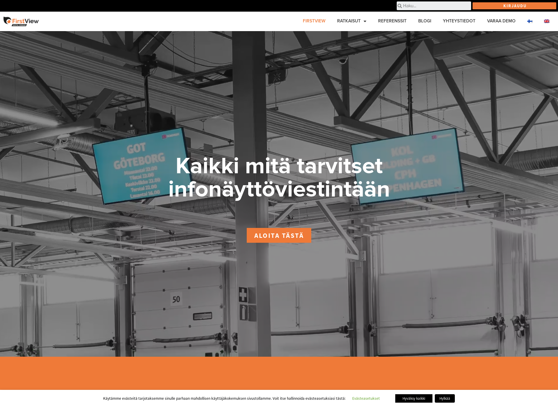 Skärmdump för firstview.fi