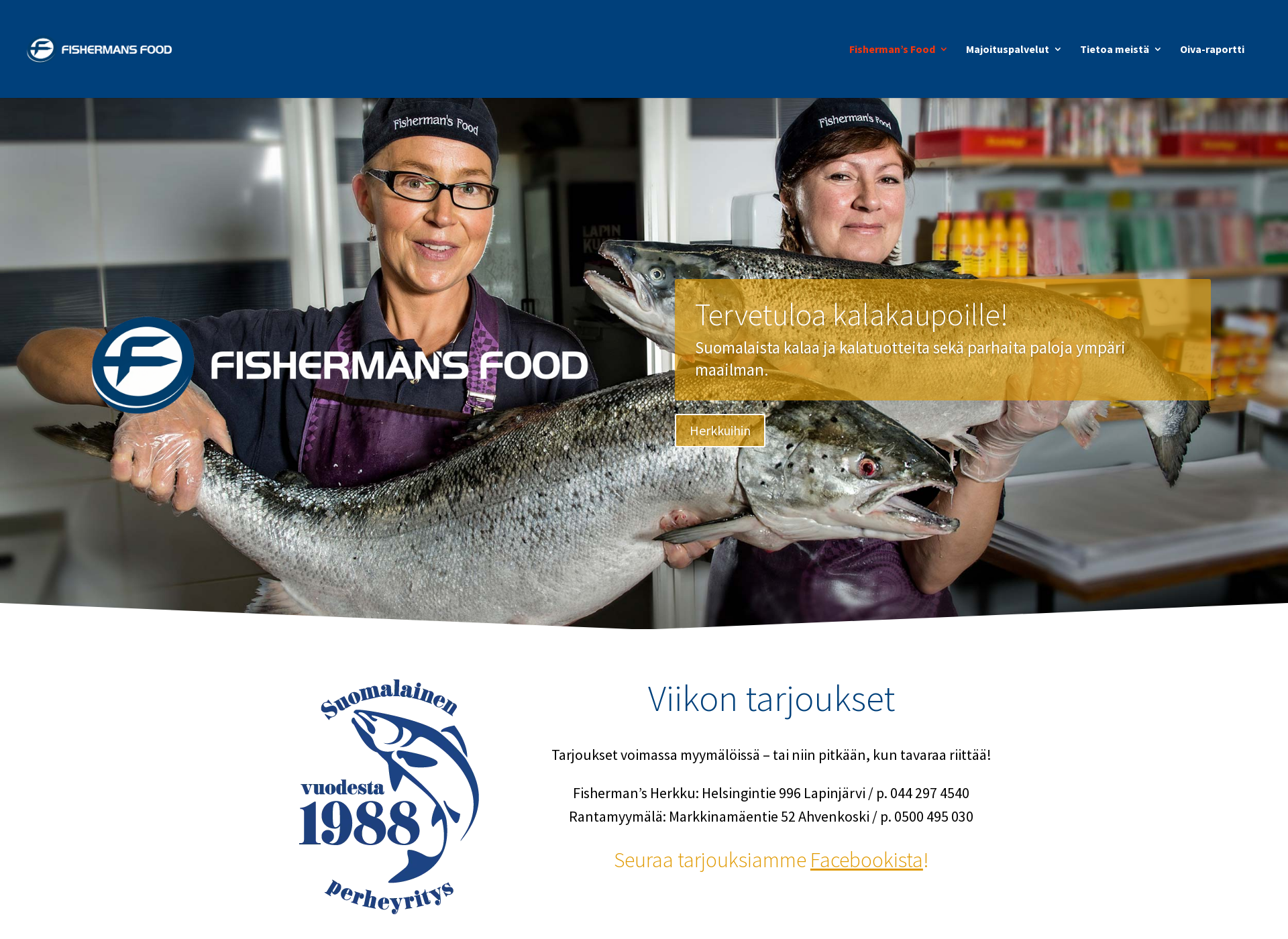 Screenshot for fishermans.fi